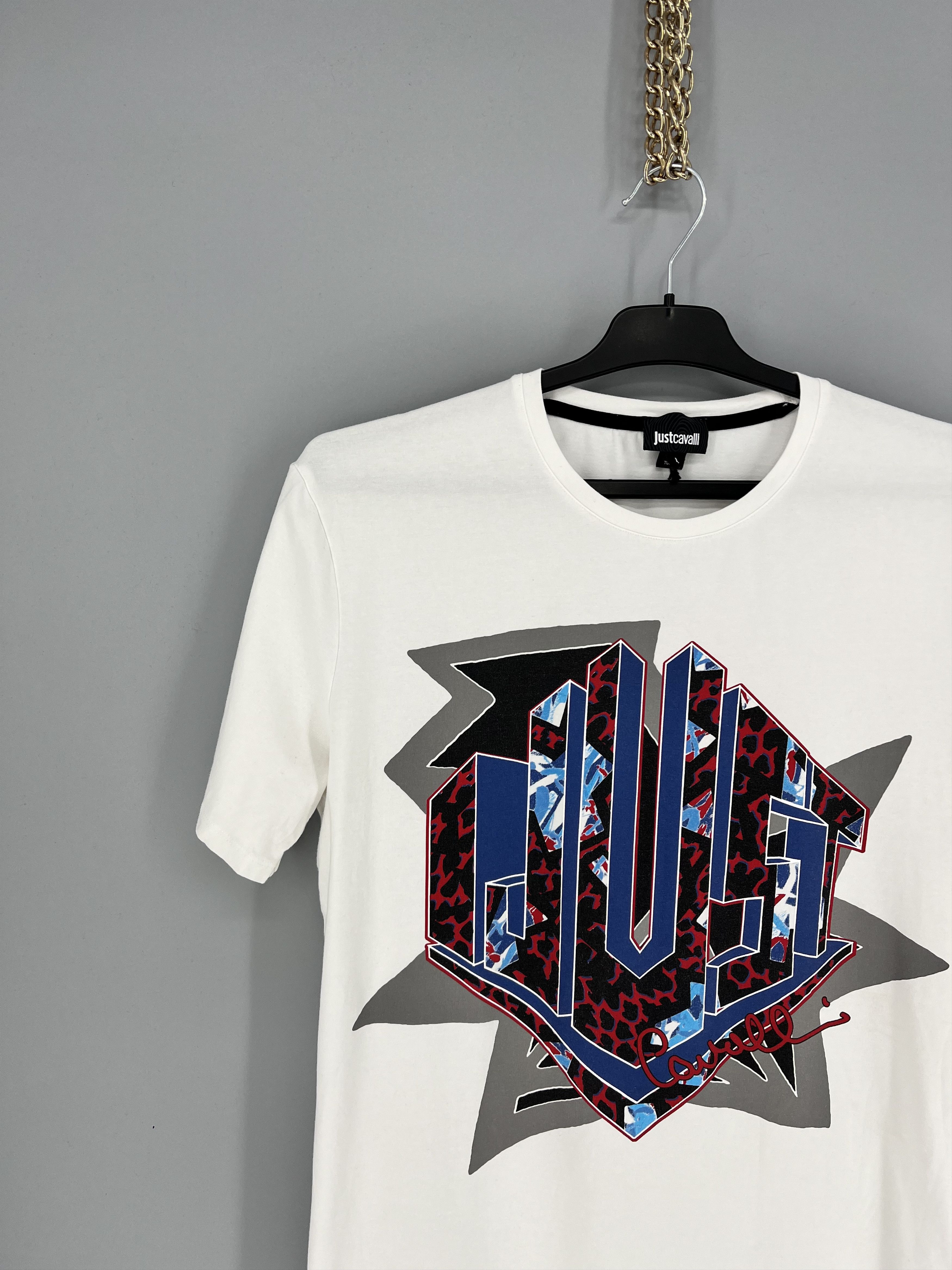 Just Cavalli Just Cavalli T-Shirt Short Sleeve Luxury Streetwear Size L Size US L / EU 52-54 / 3 - 4 Thumbnail