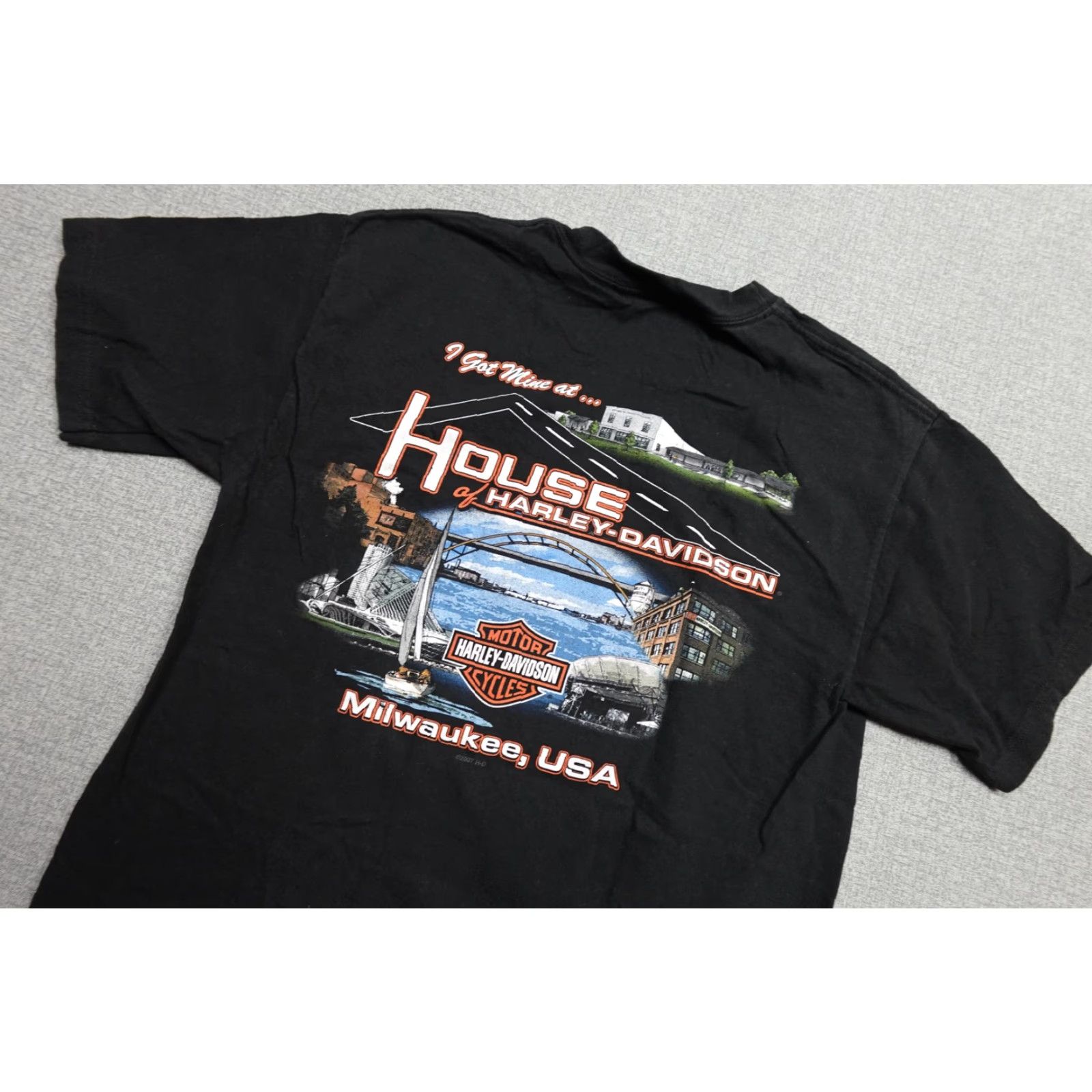 Harley Davidson Harley-Davidson Shirt Mens Medium Black USA Milwaukee House Of Harley-Davidson Size US M / EU 48-50 / 2 - 2 Thumbnail