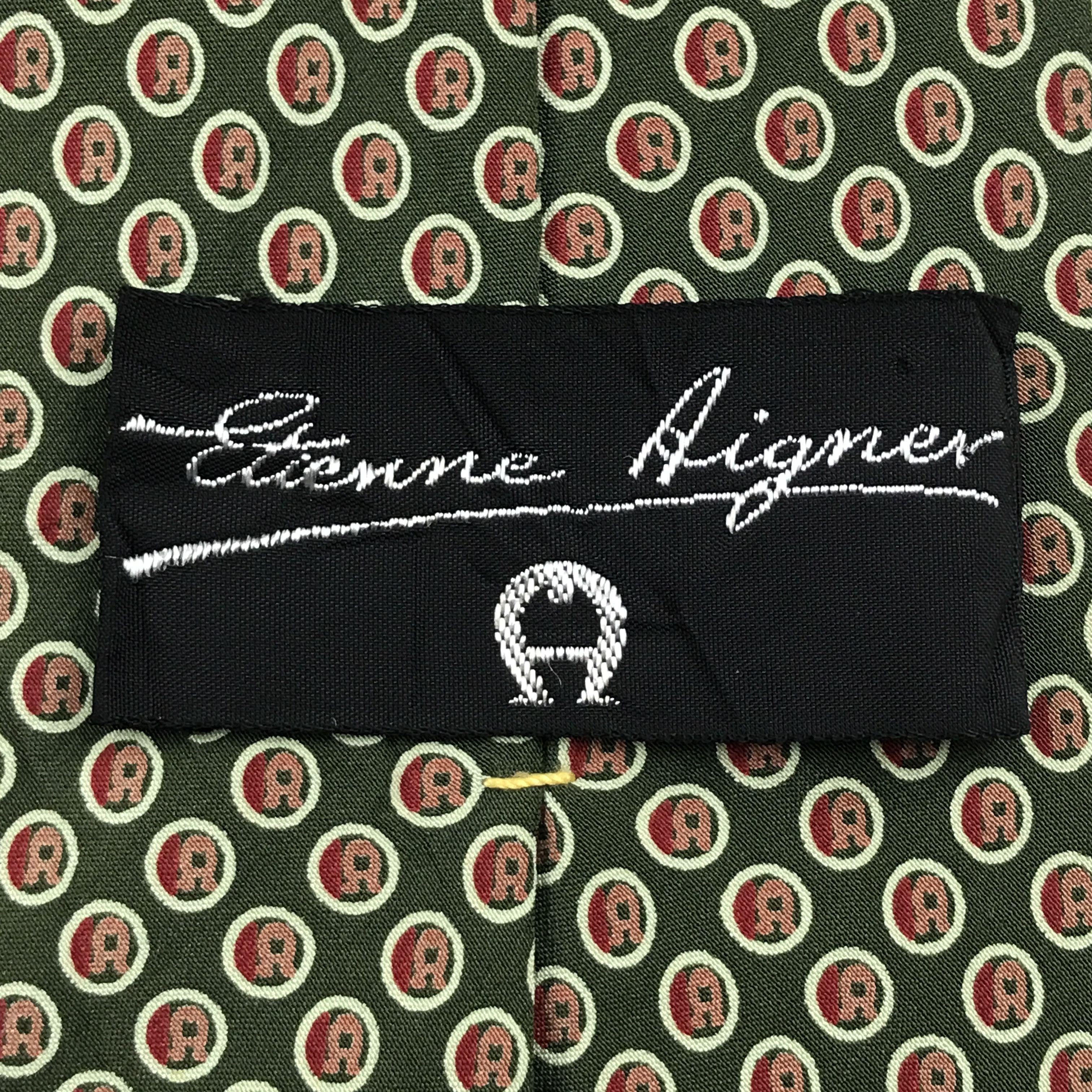 Etienne Aigner × Vintage Vintage Etienne Aigner Silk Necktie Size ONE SIZE - 6 Thumbnail