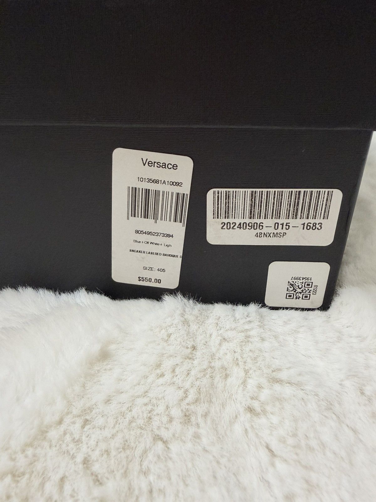 Versace Versace Baroque Denim Greek Key Sneakers – Blue/Off White Size US 7.5 / EU 40-41 - 13 Thumbnail
