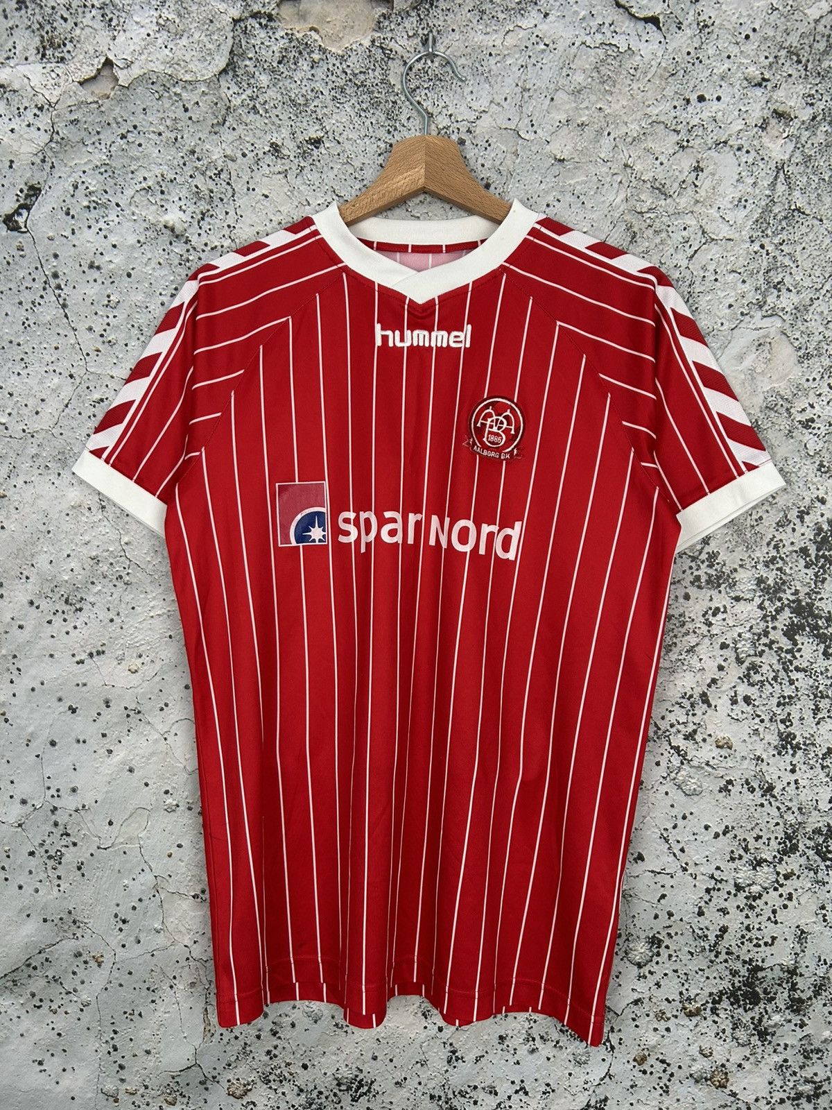 Hummel Vintage Hummel Aalborg BK Soccer Jersey Football Sport Size US S / EU 44-46 / 1 - 1 Thumbnail