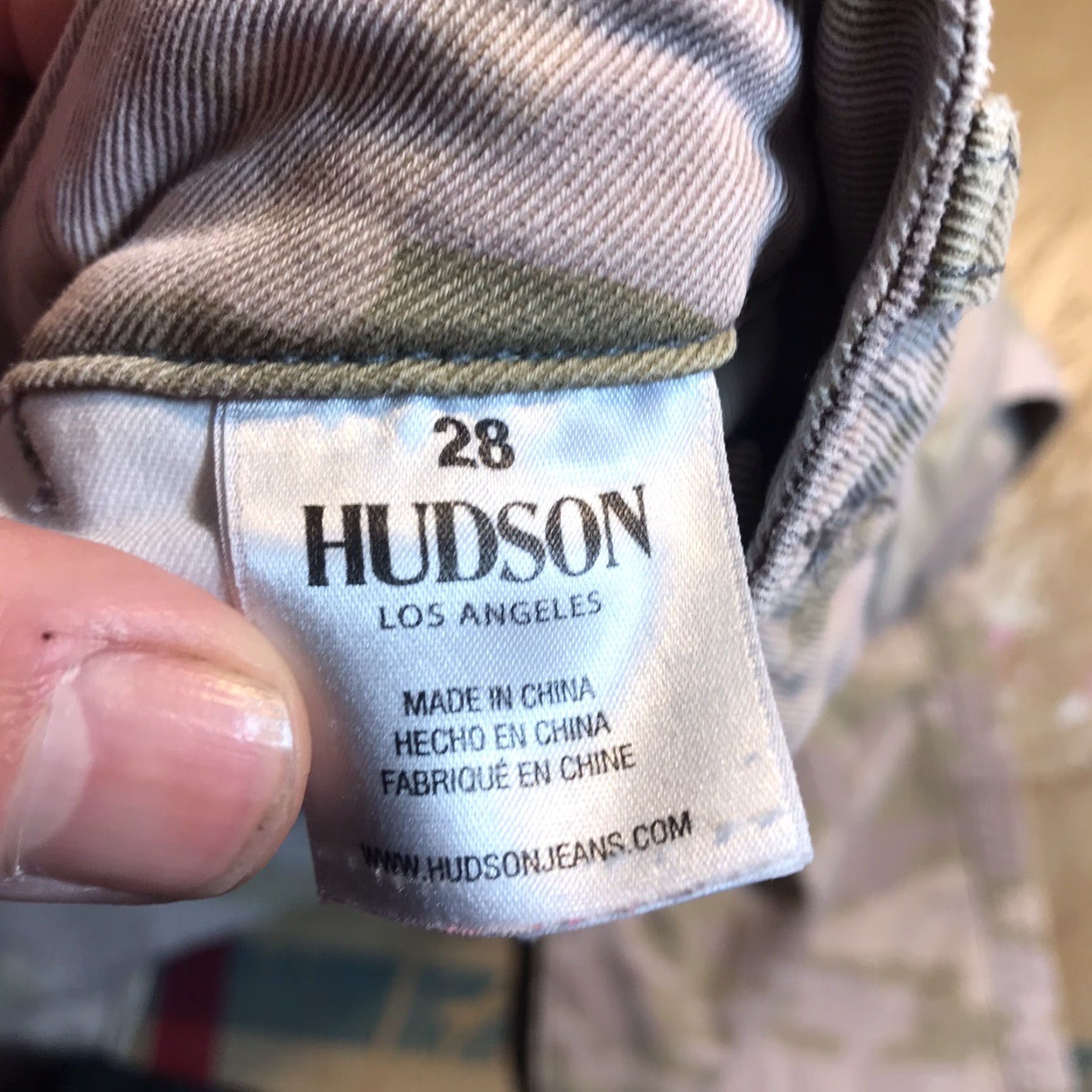 Vintage Hudson Cargo Pants Camouflage Womens Tag 28 X 27 Inseam Scam Wash Code Size 28" / US 6 / IT 42 - 7 Thumbnail
