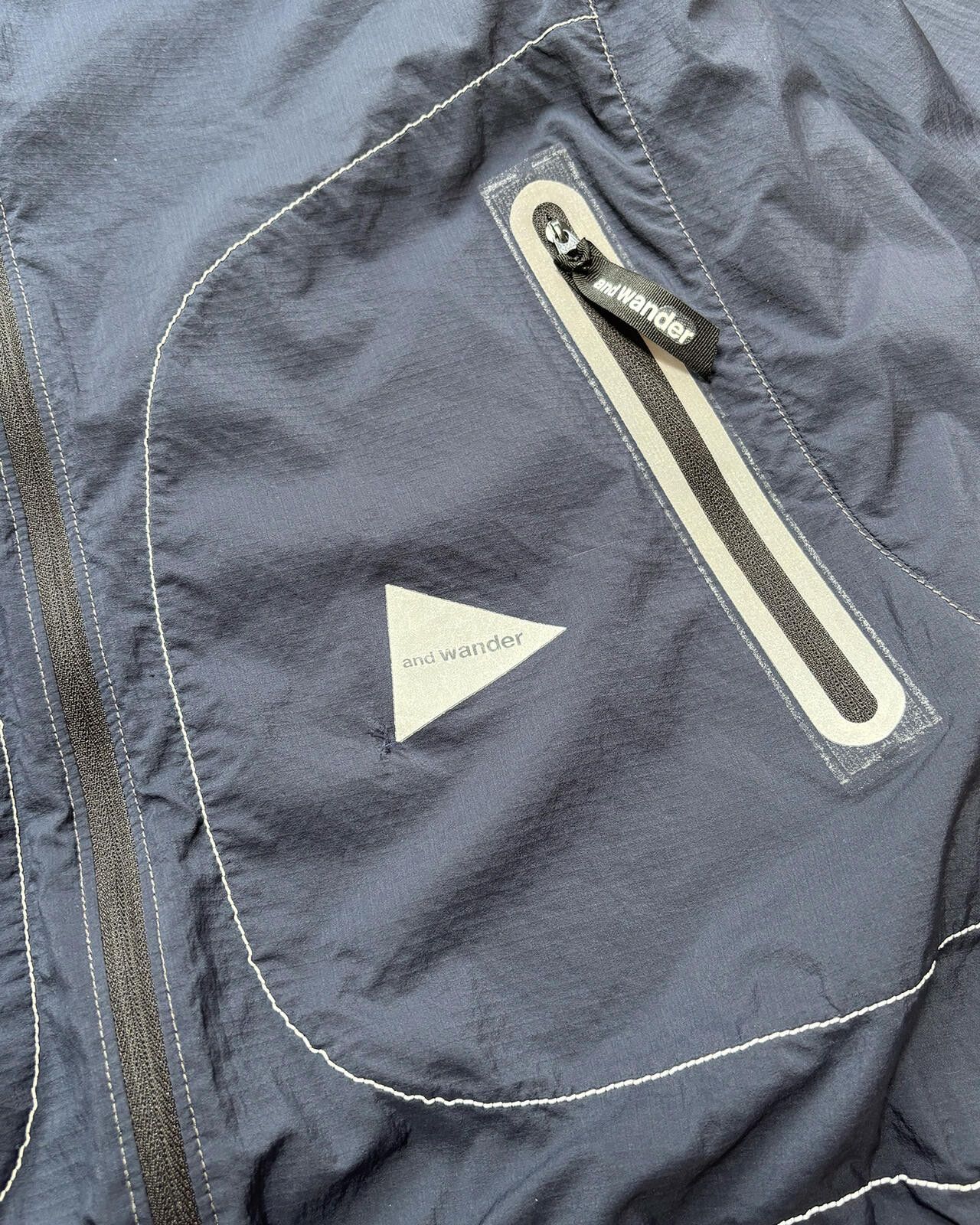 And Wander and Wander Pertex Shell Jacket Navy Large Size US L / EU 52-54 / 3 - 2 Thumbnail
