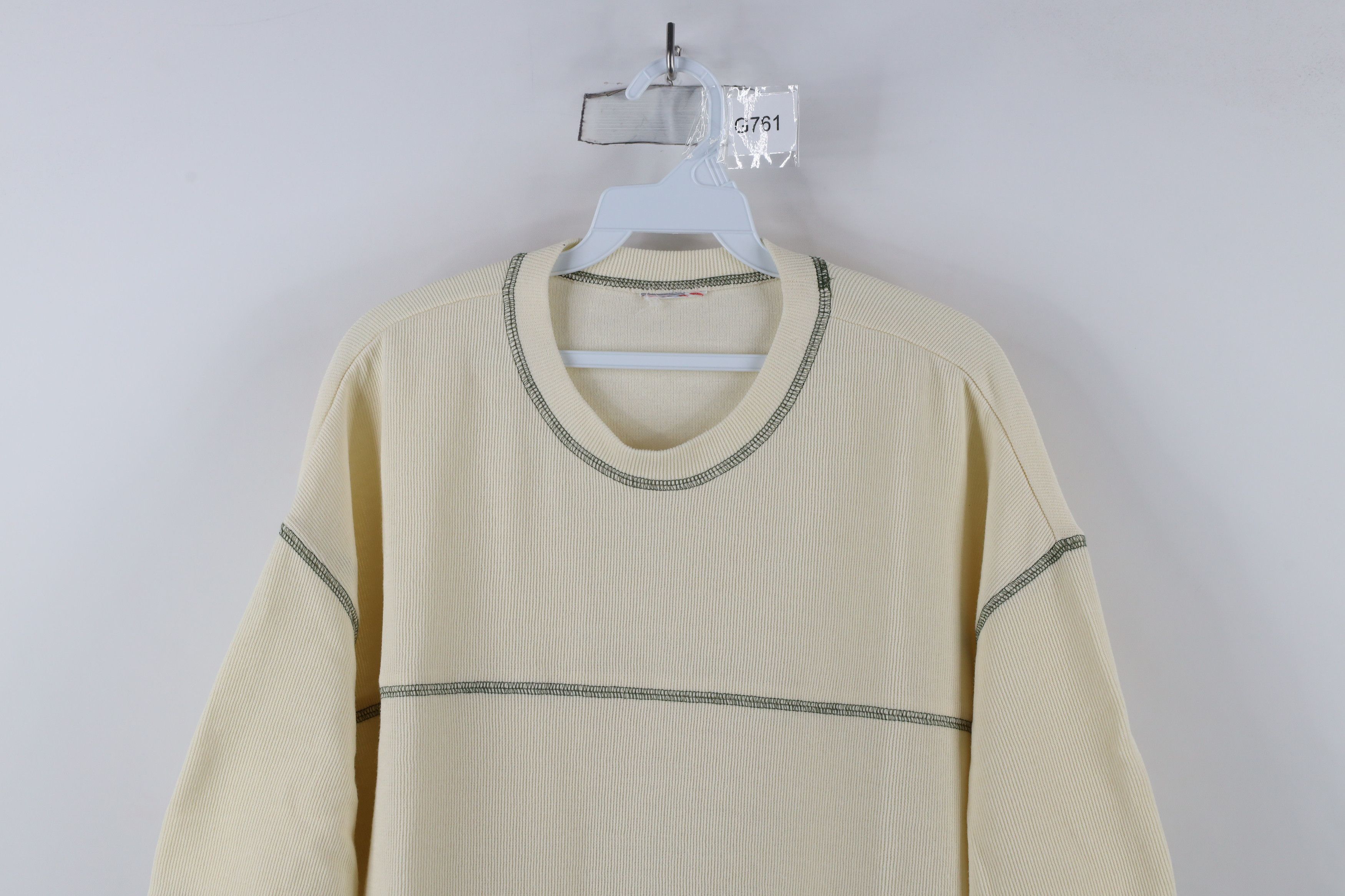 Vintage Vintage 90s Streetwear Boxy Fit Thermal Ribbed Knit T-Shirt Size US XXL / EU 58 / 5 - 2 Thumbnail
