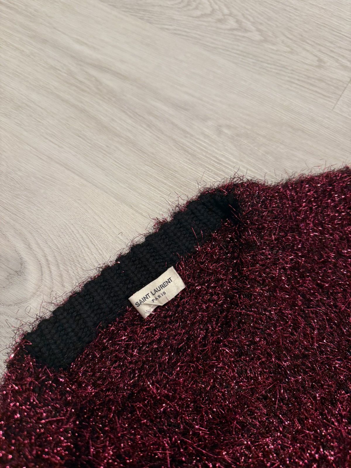 Saint Laurent Paris f/w 2019 sparkle knit sweater!! Size US S / EU 44-46 / 1 - 6 Thumbnail