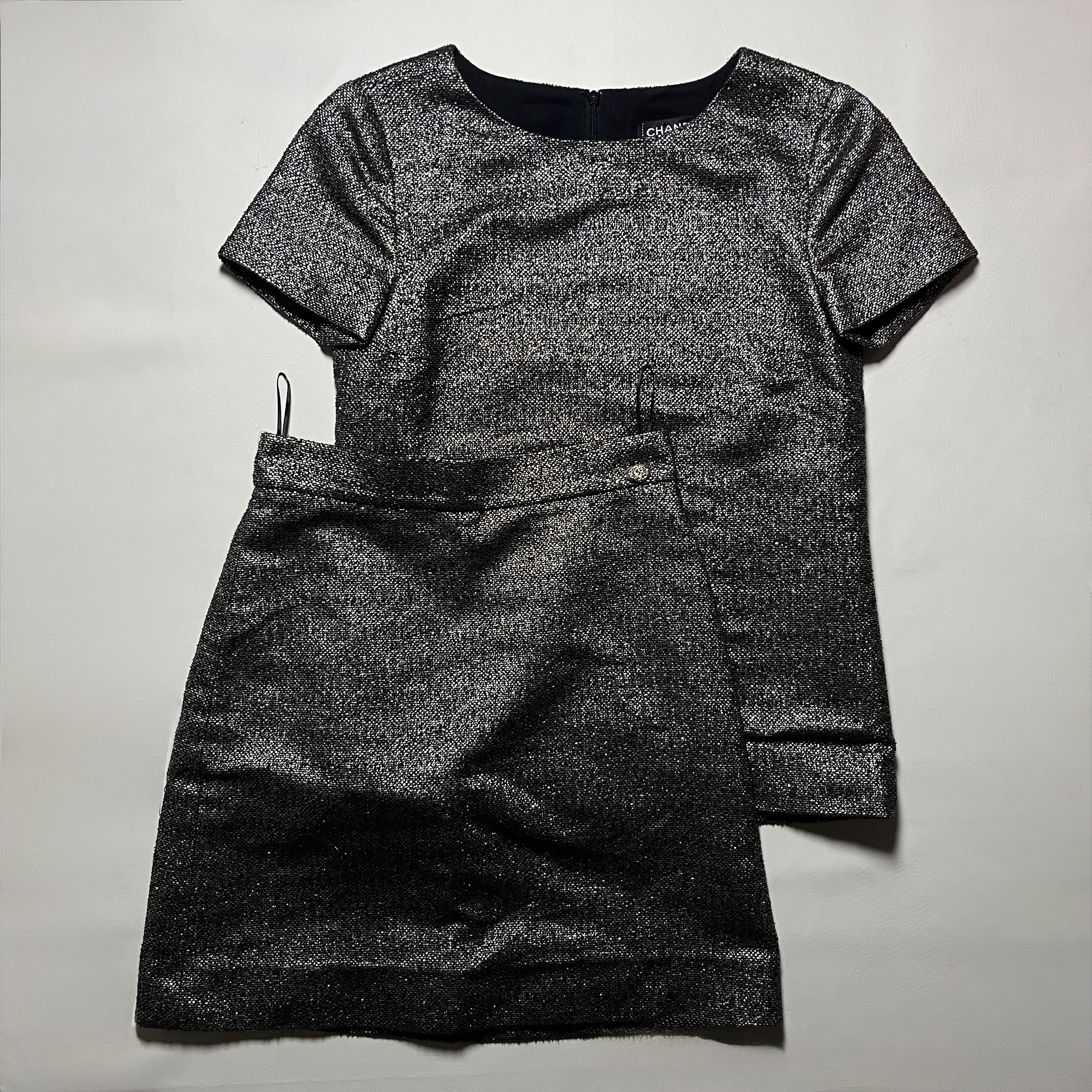 Chanel Chanel Metallic Top and Skirt Set Coordinations Size M / US 6-8 / IT 42-44 - 1 Thumbnail