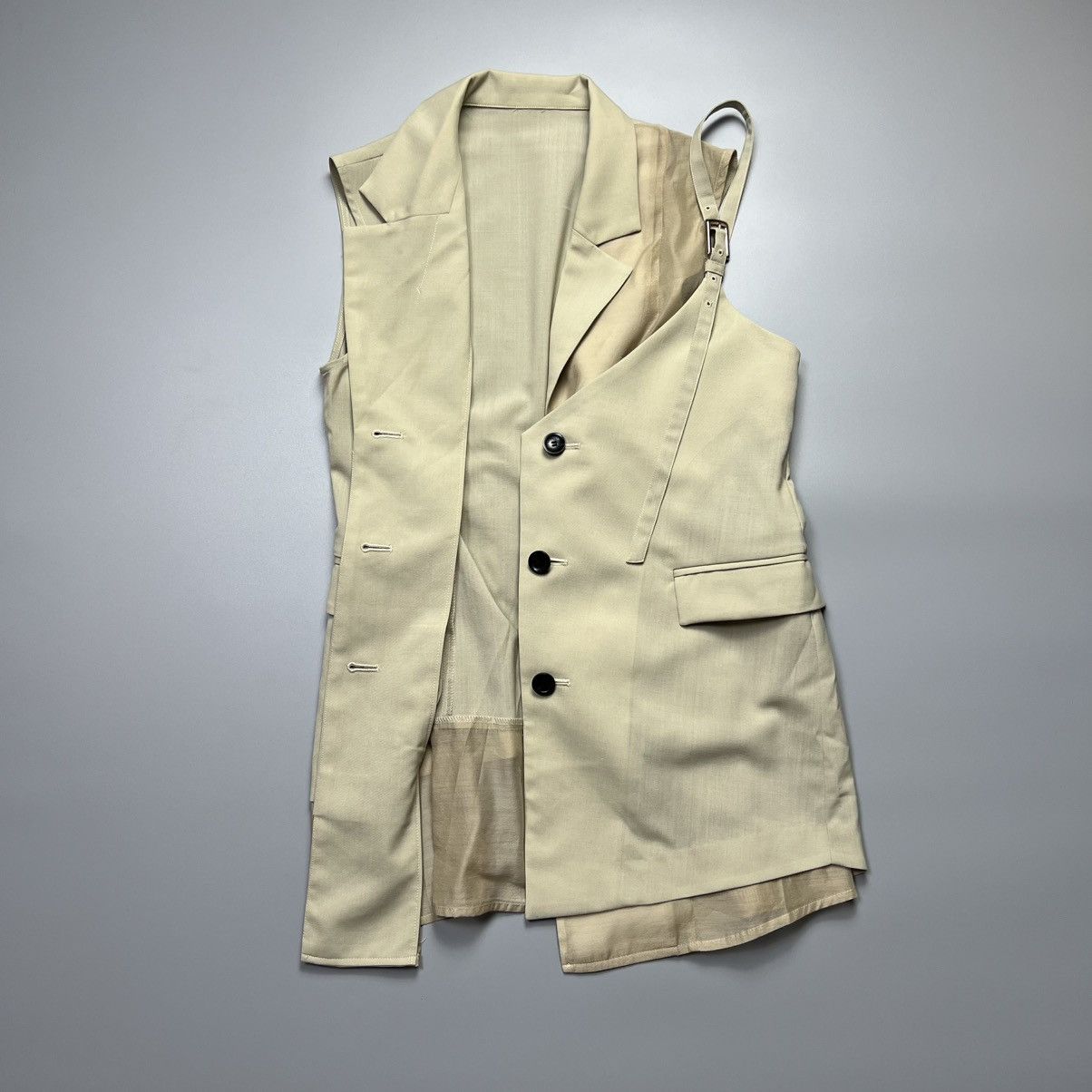 Japanese Brand United Tokyo - Clipping Slit layered Vest Size XS / US 0-2 / IT 36-38 - 2 Thumbnail