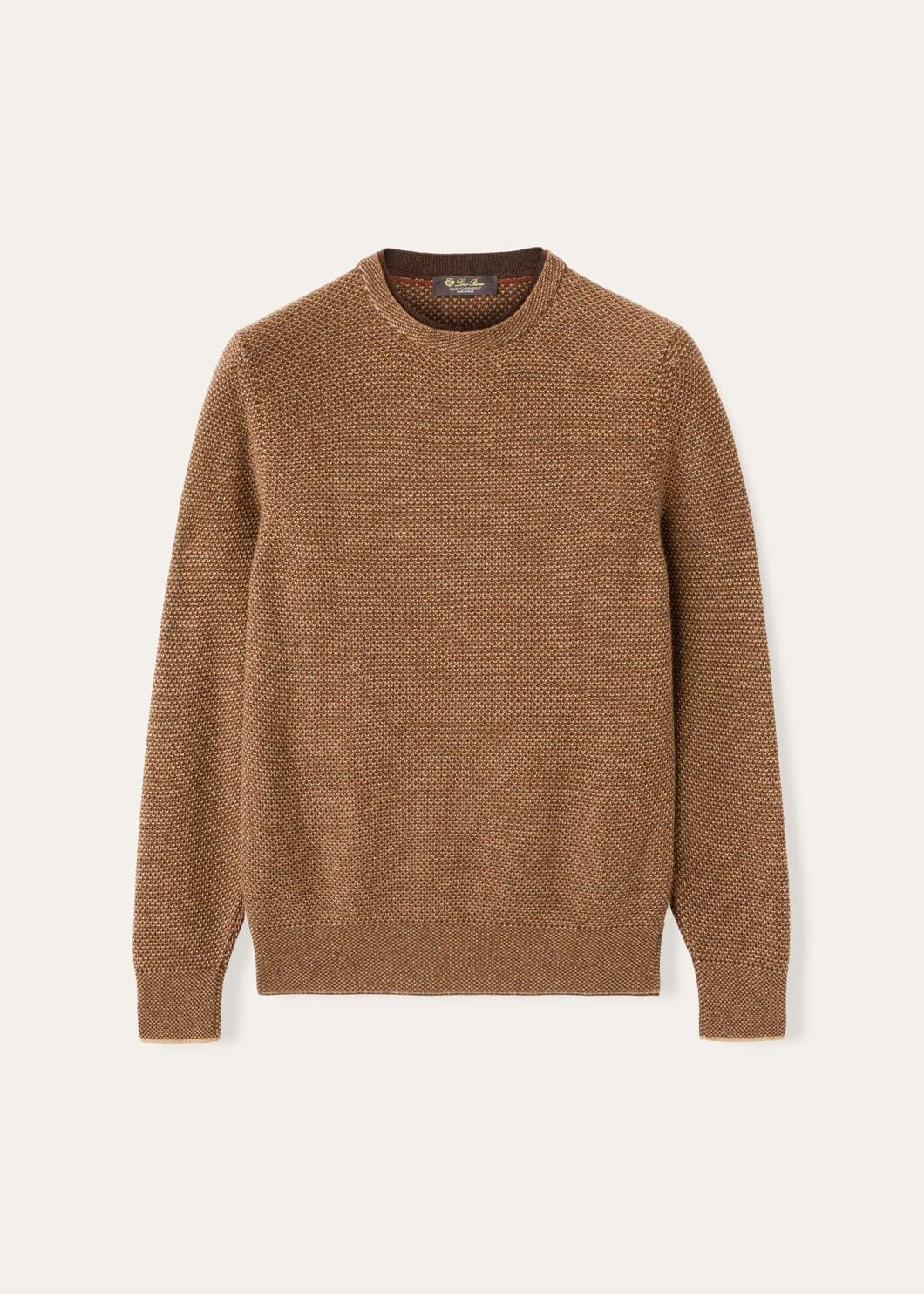 Loro Piana o1w1db10725 FAM7601 City Pull Crewneck Sweater in Brown Size US M / EU 48-50 / 2 - 1 Thumbnail