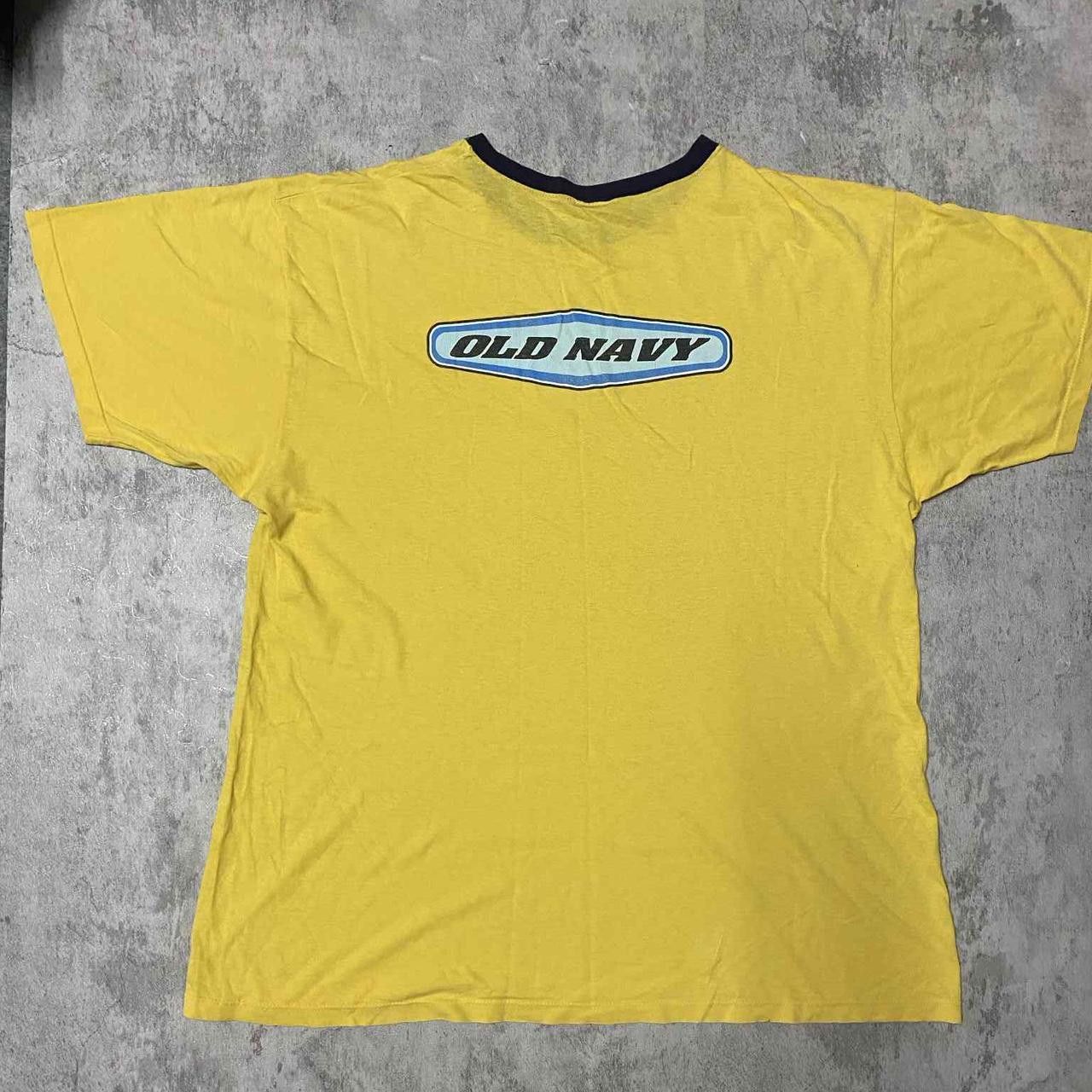 Old Navy Yellow and navy Old Navy cotton tee Size US L / EU 52-54 / 3 - 4 Thumbnail