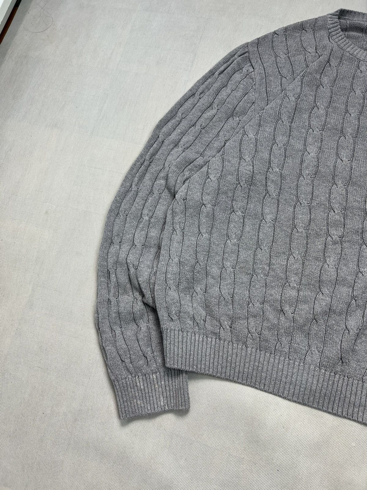 Polo Ralph Lauren × Ralph Lauren Braid Sweater Polo Ralph Lauren grey XL Size US XL / EU 56 / 4 - 2 Thumbnail