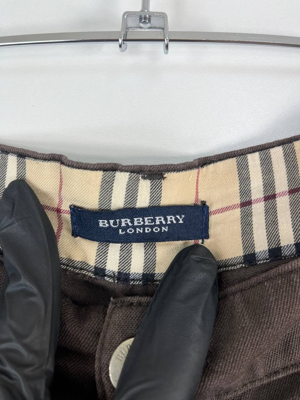 Burberry Burberry London Brown Stretch Cotton Pants Women’s Size 48 Size 38" / US 16 / IT 52 - 4 Thumbnail