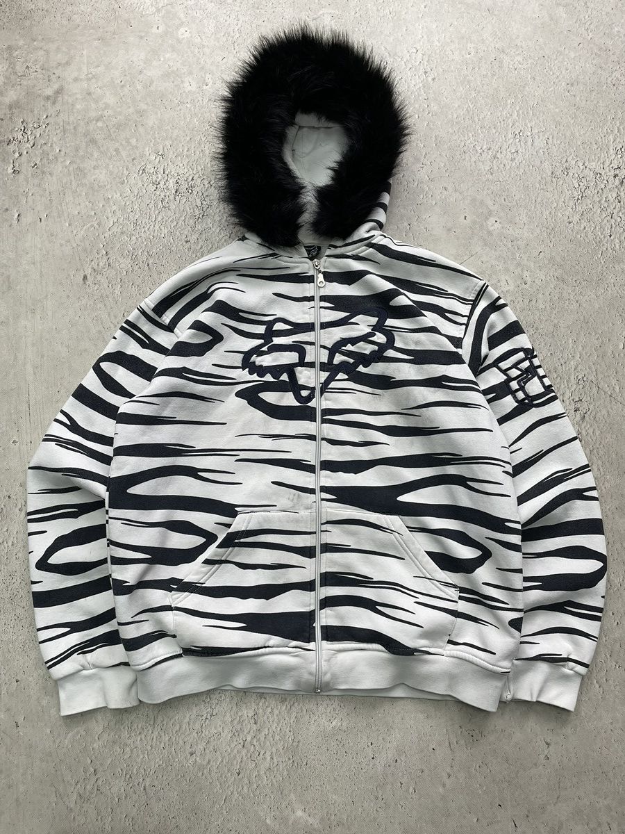 Fox Racing Fox if Six was nine fur hood gothic hoodie y2k Size US M / EU 48-50 / 2 - 1 Thumbnail