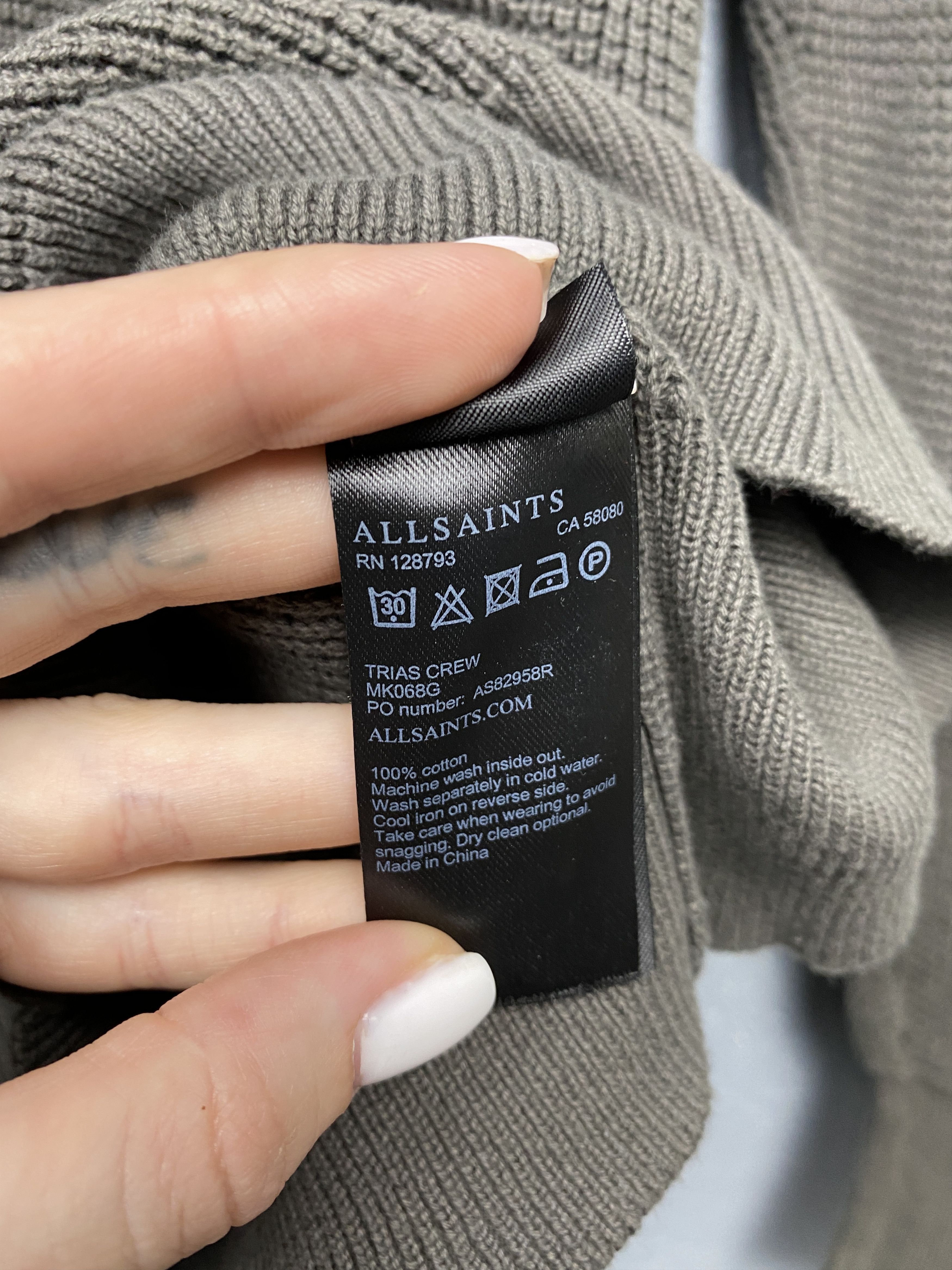 Allsaints Allsaints Trias Vintage Mens Cotton Knit Sweater Size US M / EU 48-50 / 2 - 5 Thumbnail