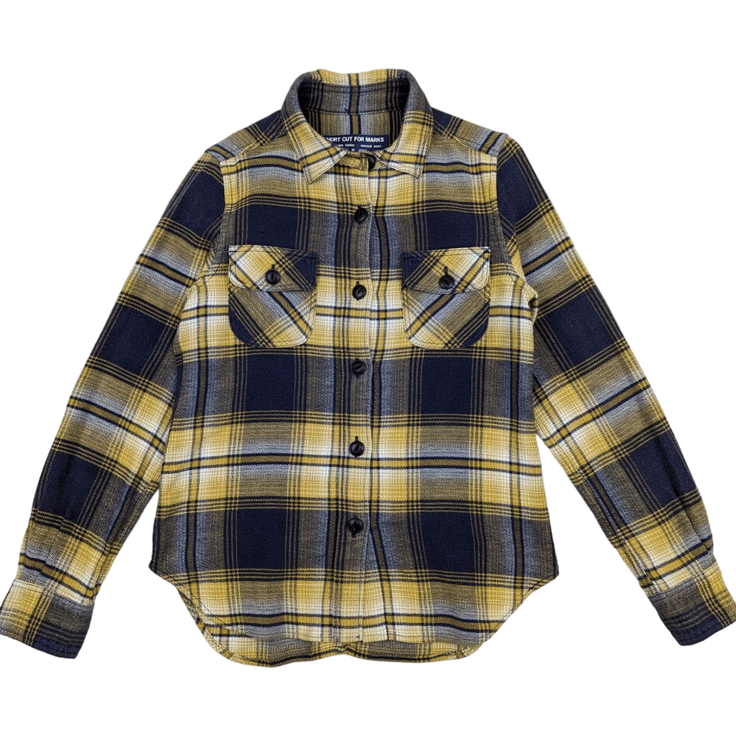 Flannel SHORT CUT FOR MARKS Button Up Flannel Shirt Yohji Yamamoto Size S / US 4 / IT 40 - 2 Thumbnail