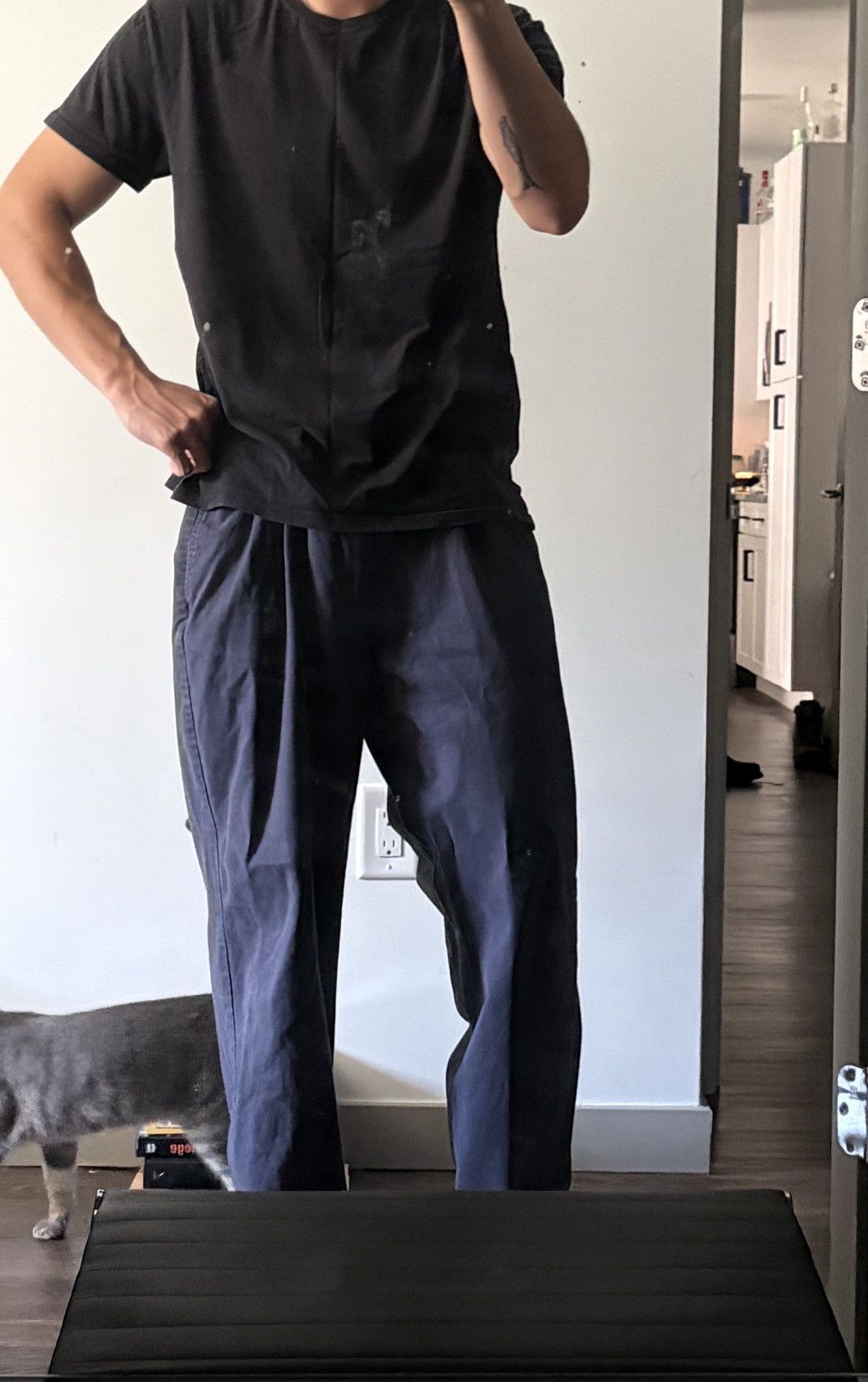 Other Big baggy cotton pleated trousers Size US 32 / EU 48 - 3 Thumbnail