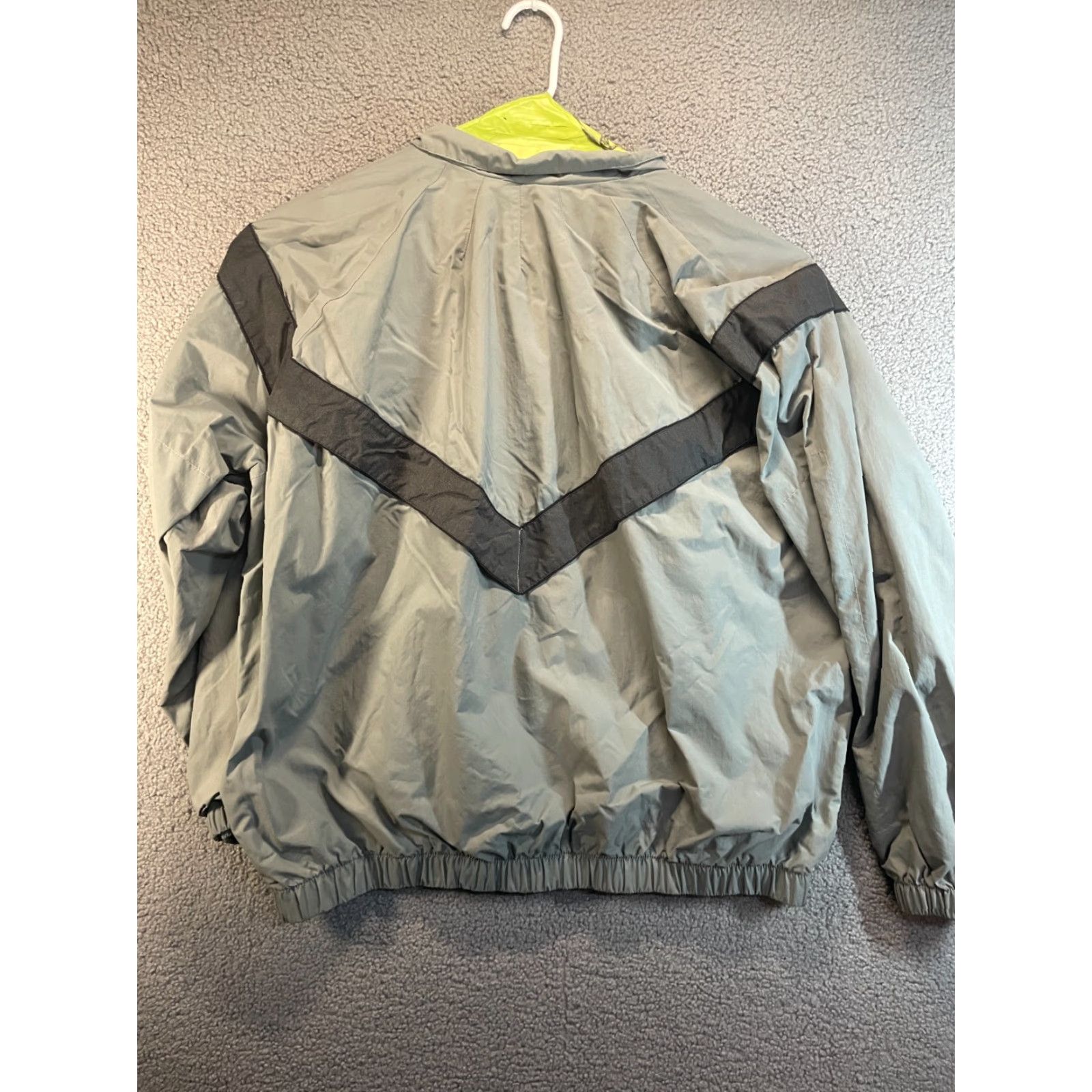 Vintage Grays Army Jacket Full Zip Lined Gray XL Men Regular Nylon Jacket, Stand-Up Collar, Zipper, Military Style, Solid, Polyester Insulation, Button? Size US XL / EU 56 / 4 - 5 Thumbnail