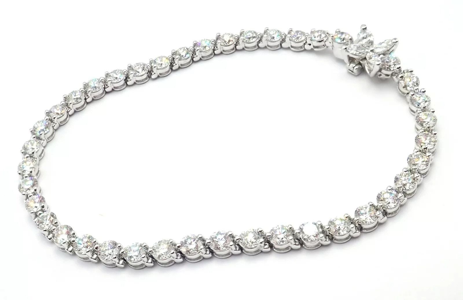 Tiffany & Co. Tiffany & Co Platinum 6.5ct Diamond Line Tennis Bracelet Size ONE SIZE - 6 Thumbnail
