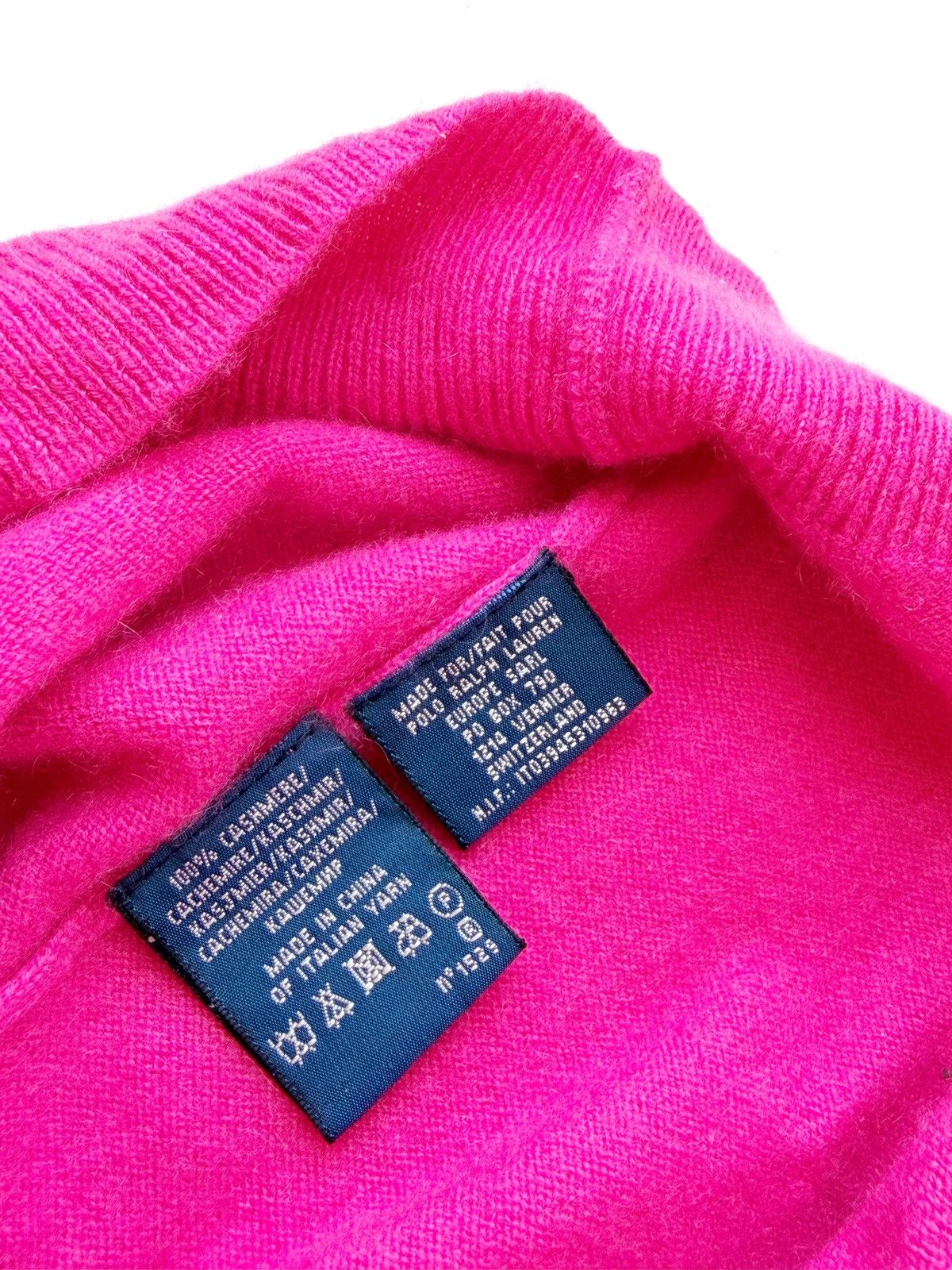 Polo Ralph Lauren Ralph Lauren Pink Cashmere Sweater V-Neck Size S Luxury Size S / US 4 / IT 40 - 9 Thumbnail