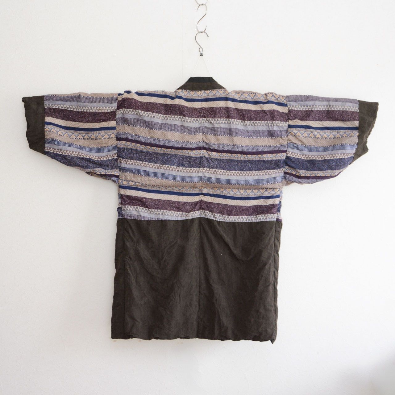 Other Japan Vintage Men’s Haori Kimono Jacket Striped Bold Lining Size US XL / EU 56 / 4 - 3 Thumbnail