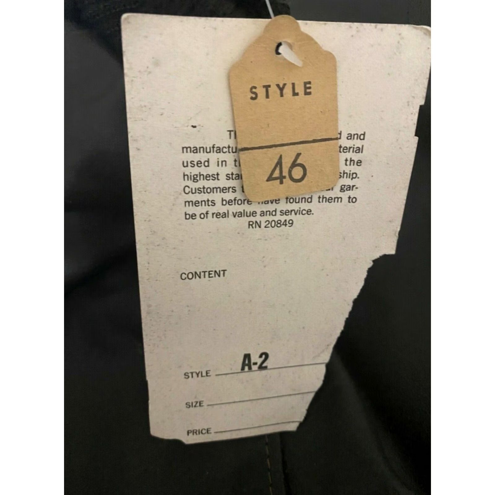 Vintage Excelled A2 G1 NTW VTG Faux Fur Flight Bomber Leather Jacket 46 Brown Mens Size US S / EU 44-46 / 1 - 5 Thumbnail
