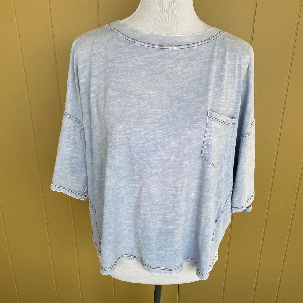 Other Mustard Seed women S Crewneck short sleeve top w/front pocke Size S / US 4 / IT 40 - 1 Thumbnail