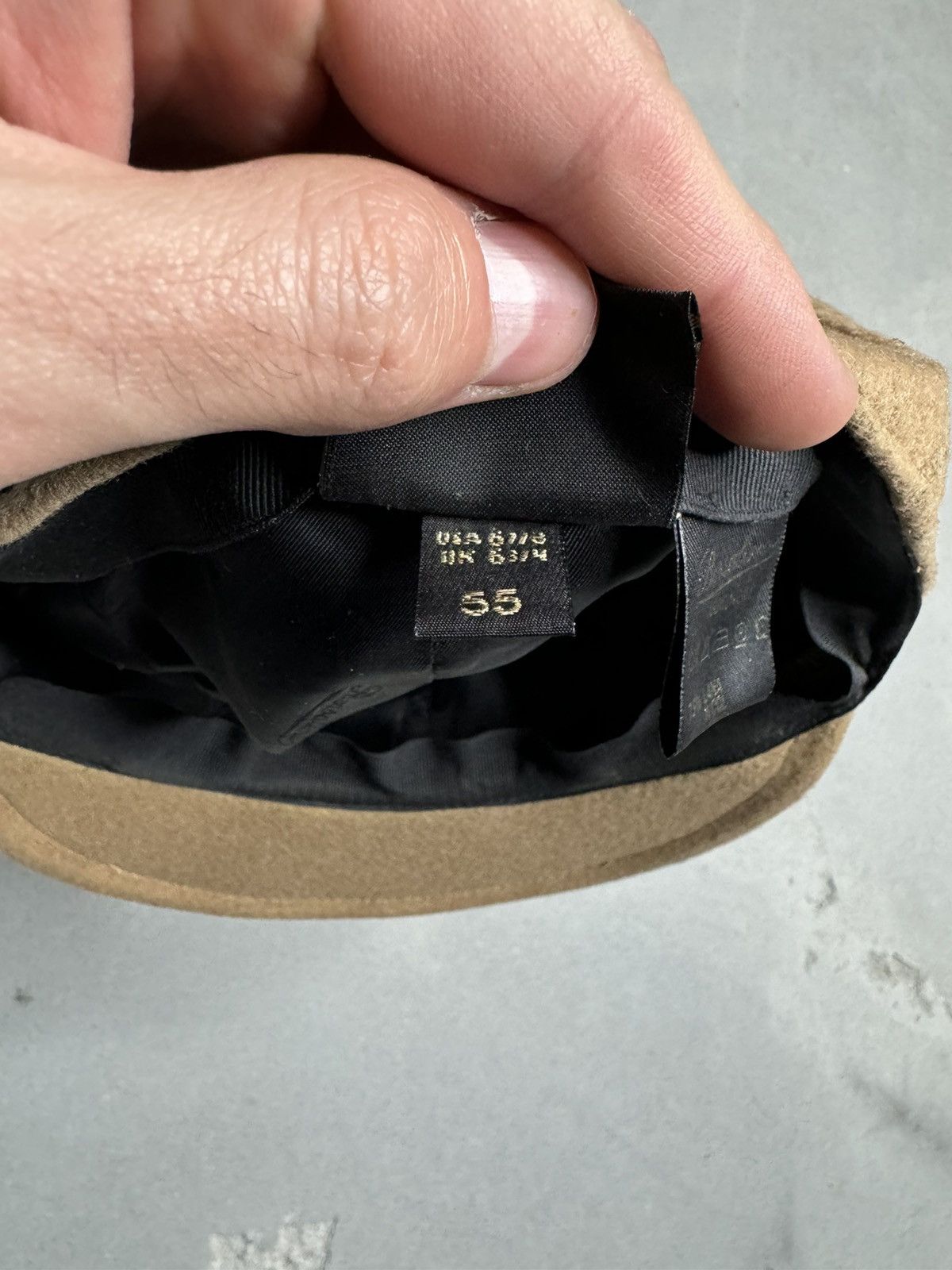 Borsalino × Vintage BORSALINO PAPER BOY CASHMERE BLEND CAP Size ONE SIZE - 4 Thumbnail