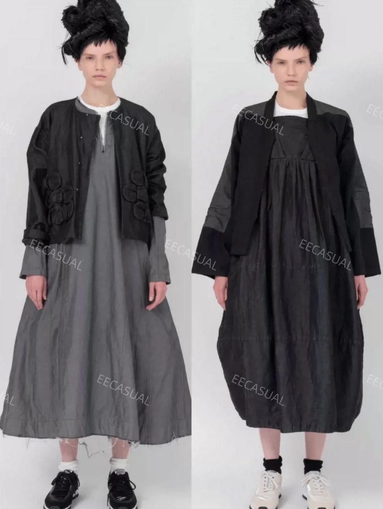 Comme des Garcons Comme Des Garcons Grey Large Bow A-Line Hem and Style Jack Size M / US 6-8 / IT 42-44 - 8 Thumbnail