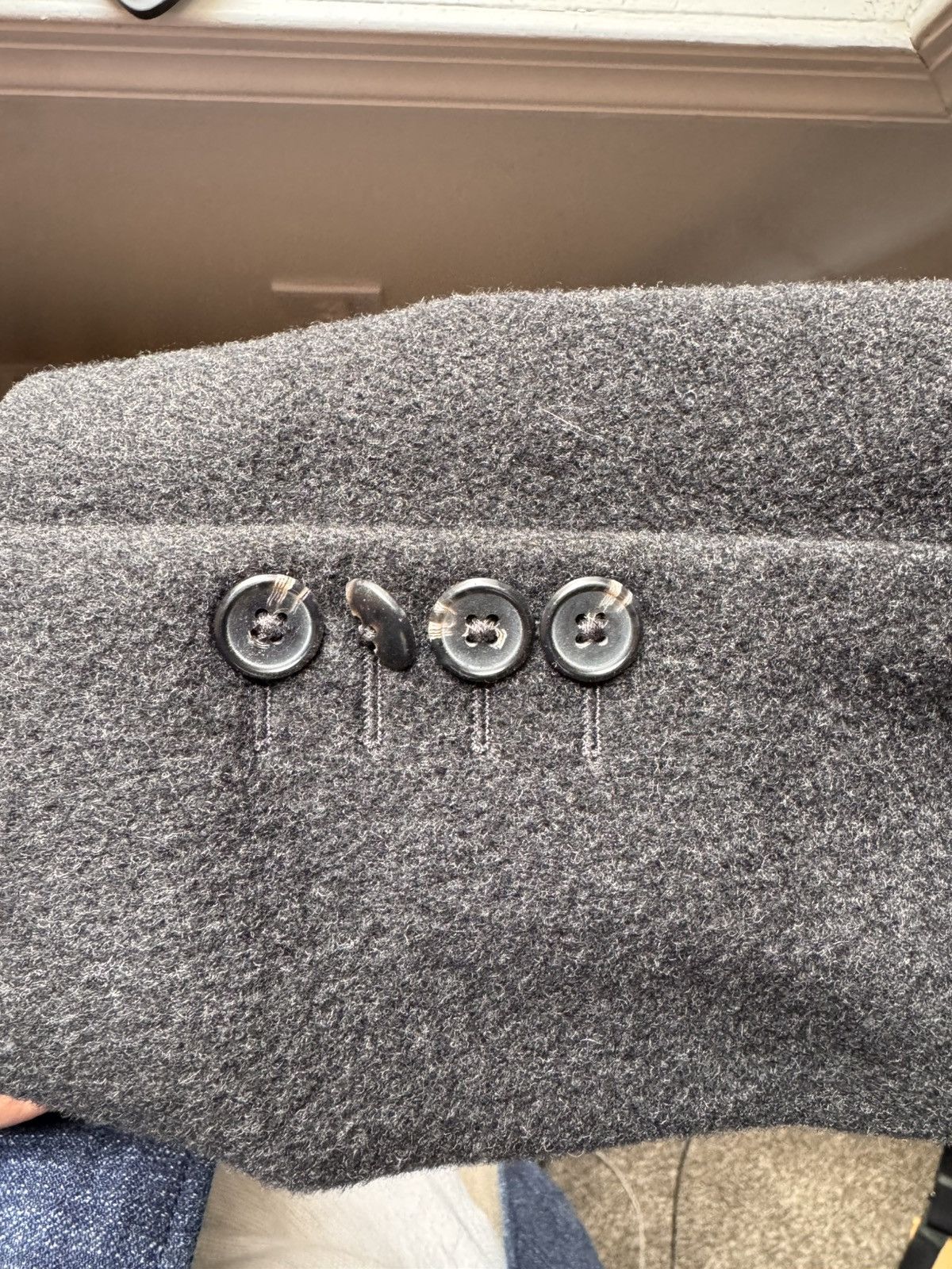 Drapeau Noir Charcoal wool & cashmere overcoat Size US M / EU 48-50 / 2 - 4 Thumbnail