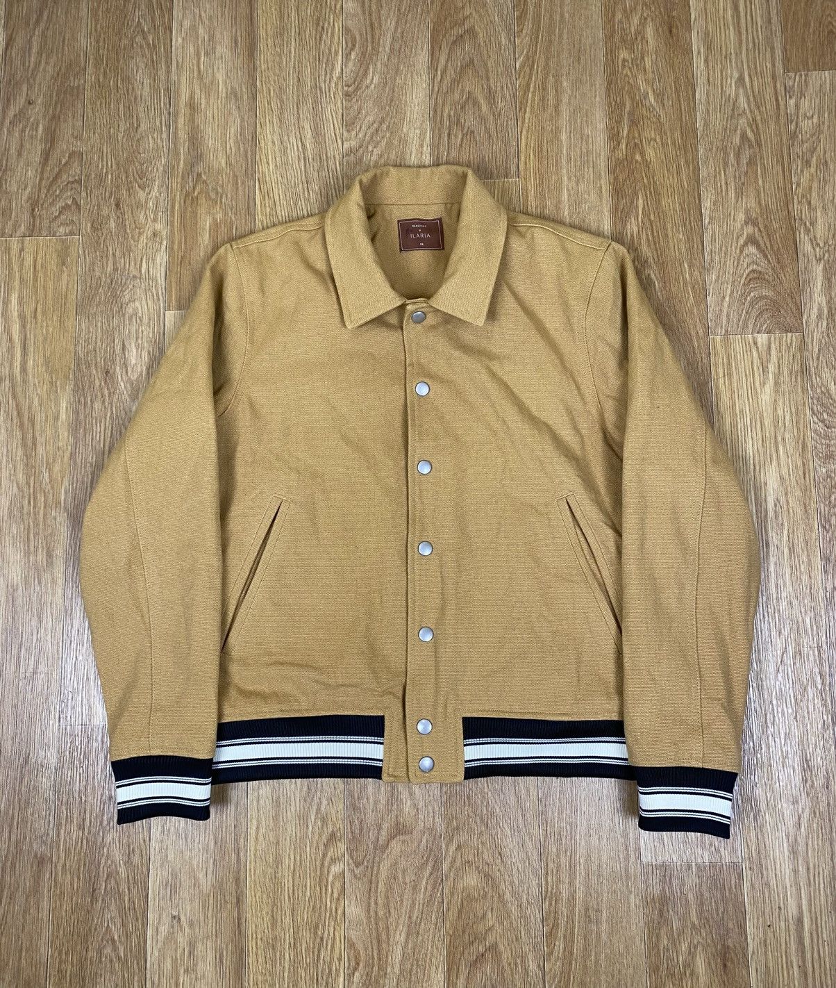 Percival Percival x Ilaria Canvas Varsity Bomber Jacket Size: XS Size US XS / EU 42 / 0 - 1 Thumbnail