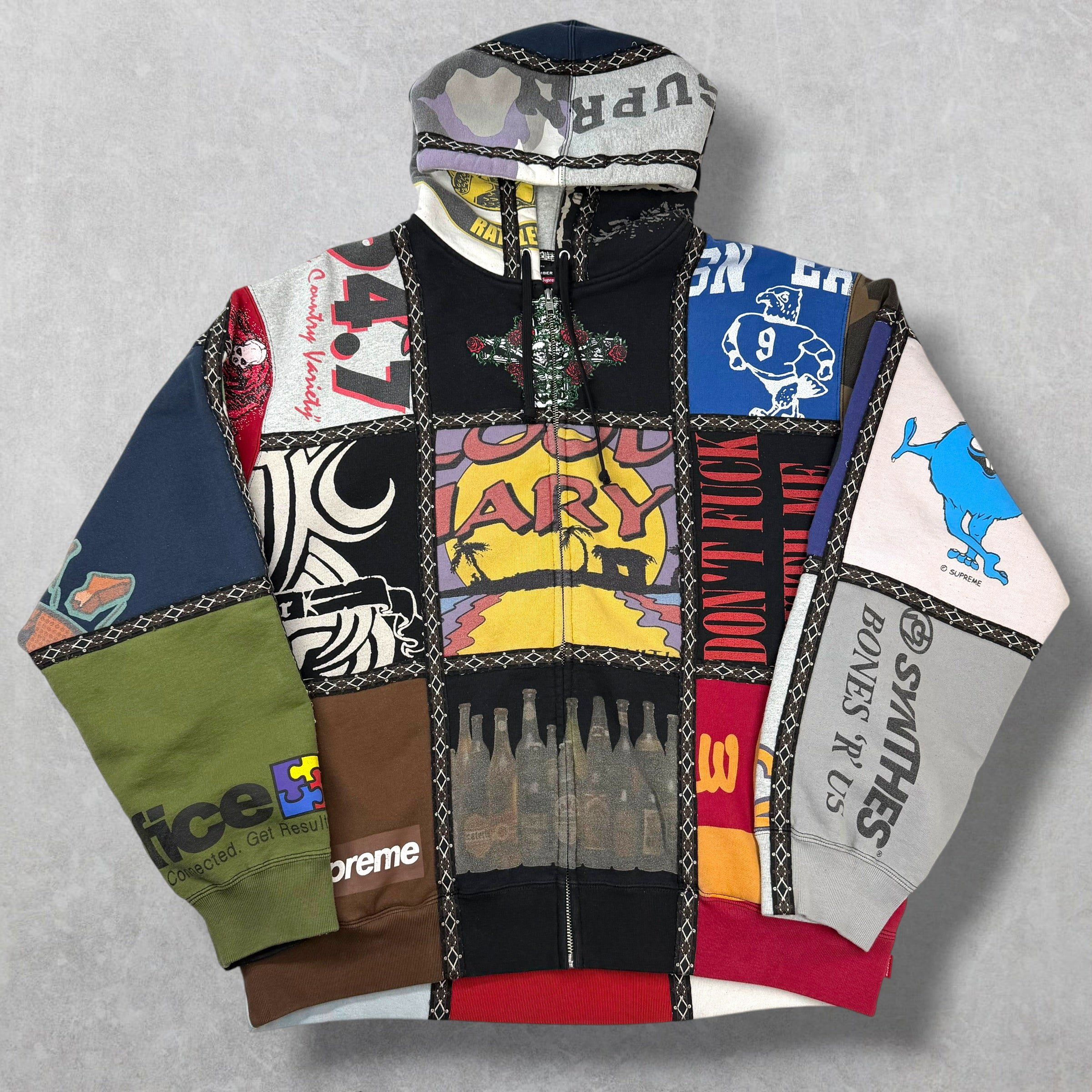 Number (N)ine × Supreme Supreme number nine zip up patchwork