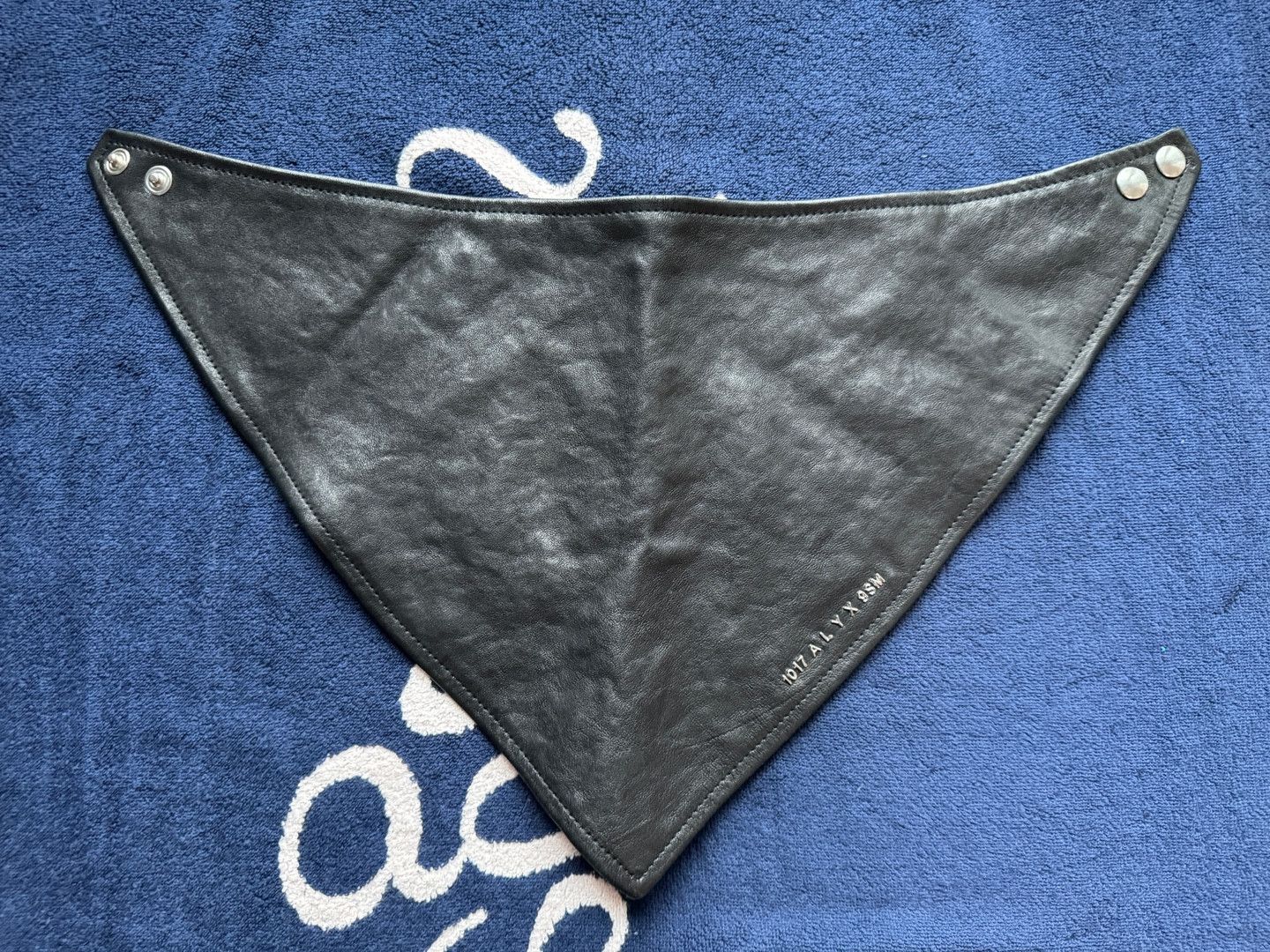 1017 ALYX 9SM × Alyx 1017 ALYX 9SM LEATHER SCARF Black RARE | Grailed