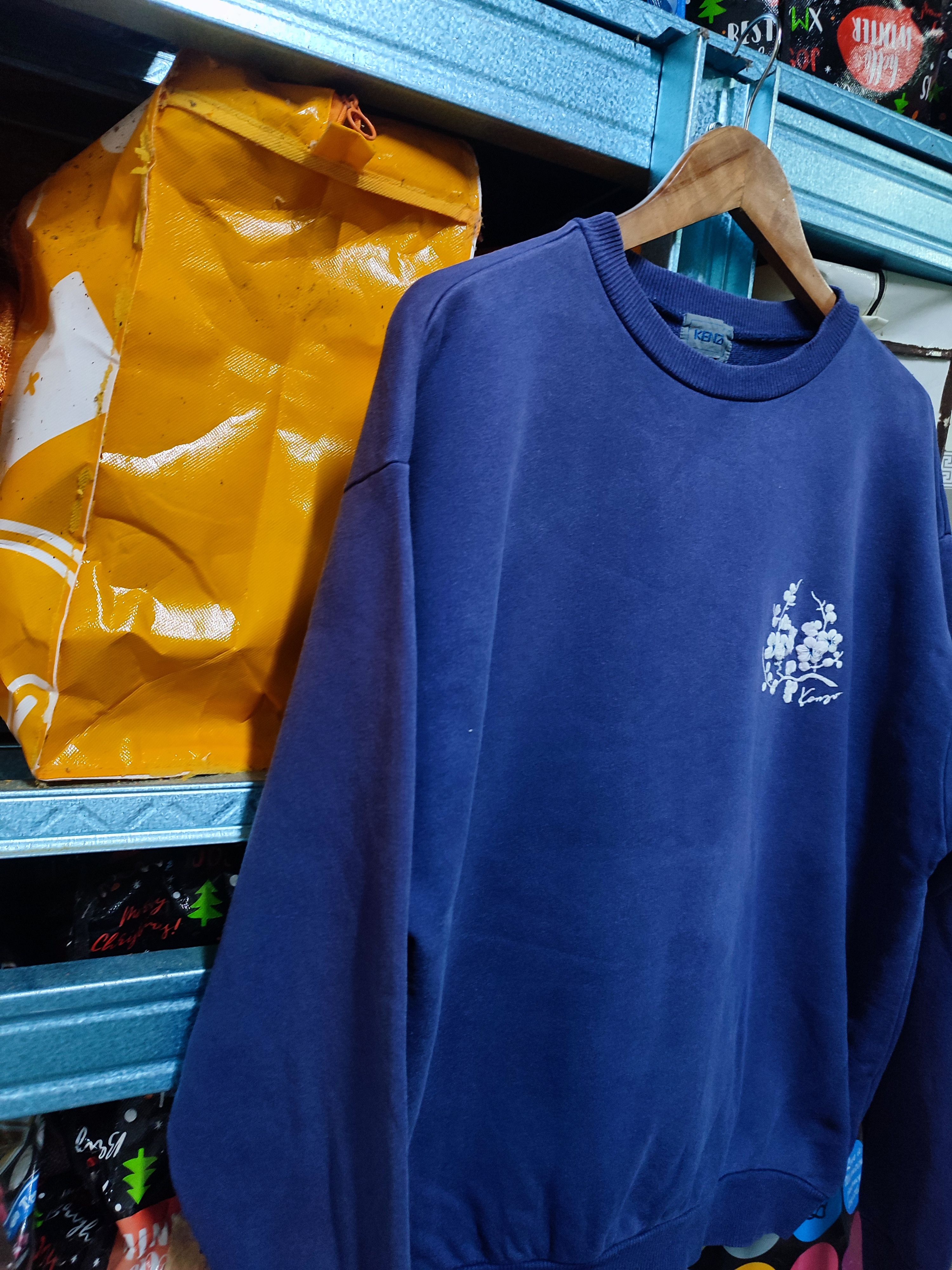 Kenzo × Vintage 🔥STEAL🔥 Vintage 80s Flower Embroidery Sweatshirt By Kenzo Size US L / EU 52-54 / 3 - 6 Thumbnail