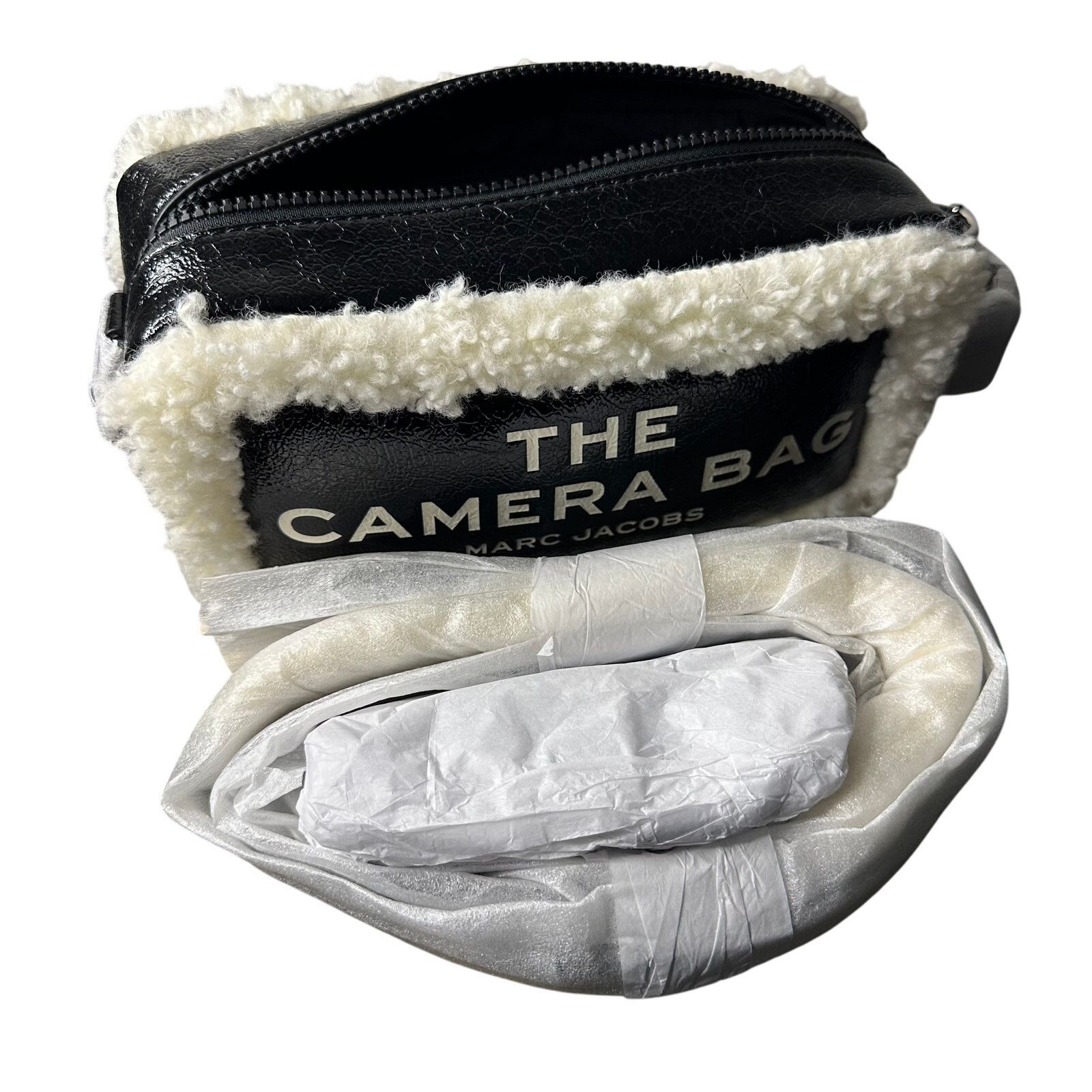 Marc Jacobs Marc Jacobs Shiny Calfskin Faux Shearling Camera Bag Size ONE SIZE - 7 Thumbnail