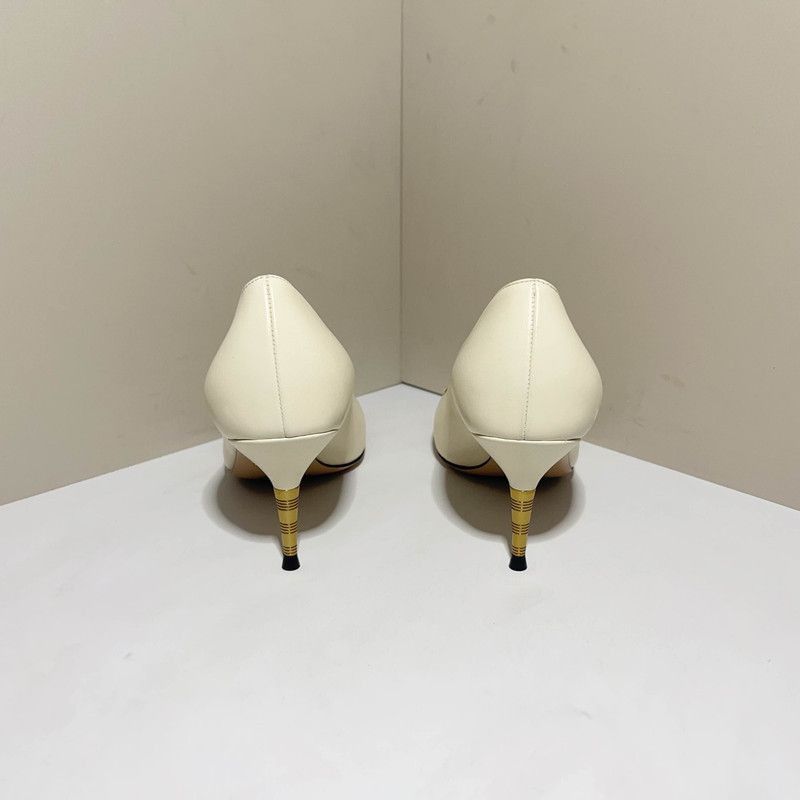 Gucci Gucci White Pointed Toe High Heels - Size US 5 / EU 37 - 3 Thumbnail