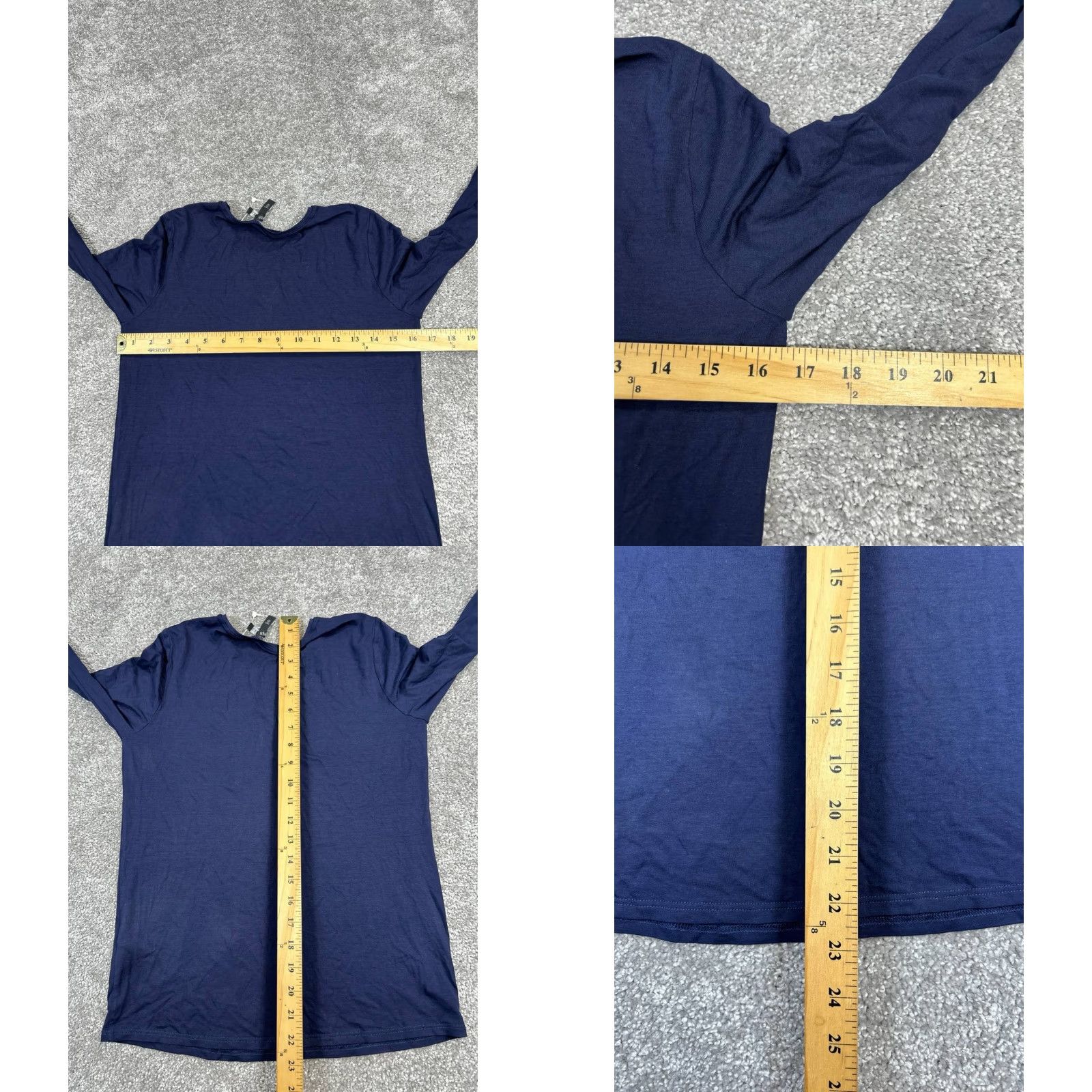 Eileen Fisher Eileen Fisher Womens 2XS Blue Knit Pullover Sweater Casual Long Sleeve Crew Neck Dolman Sleeve Regular Fit Size XXS / US 00 / IT 34 - 8 Thumbnail
