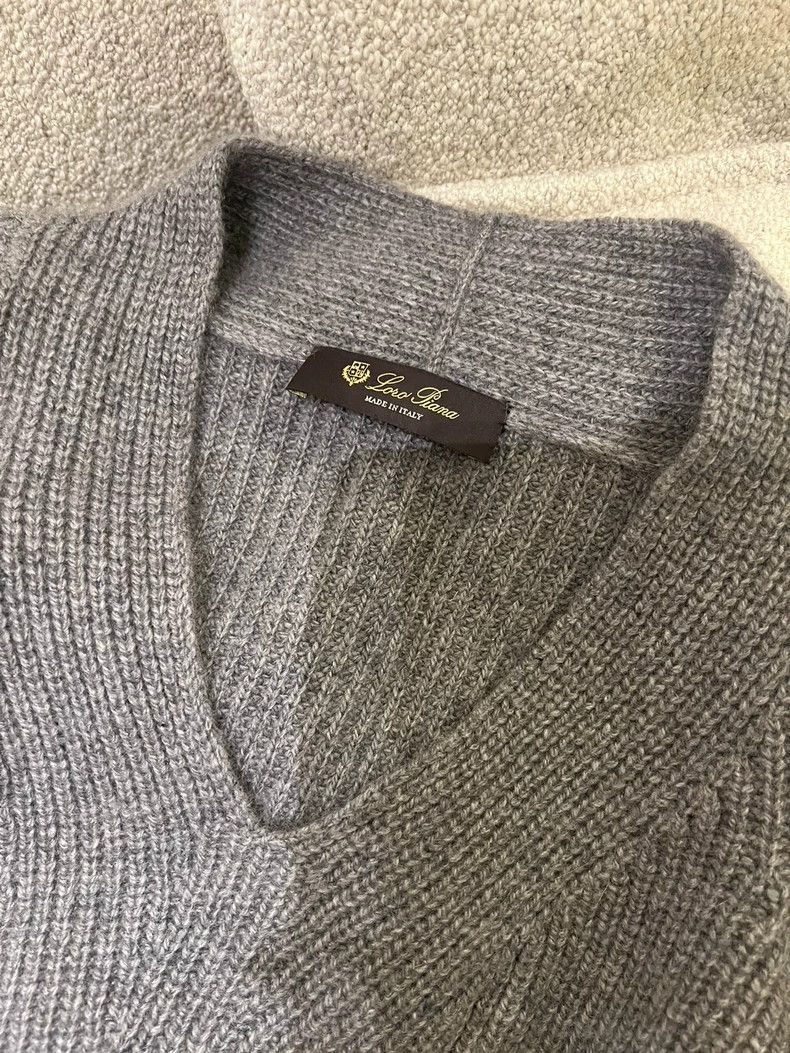 Loro Piana LORO PIANA Gray cashmere sweater dress Size M / US 6-8 / IT 42-44 - 3 Thumbnail