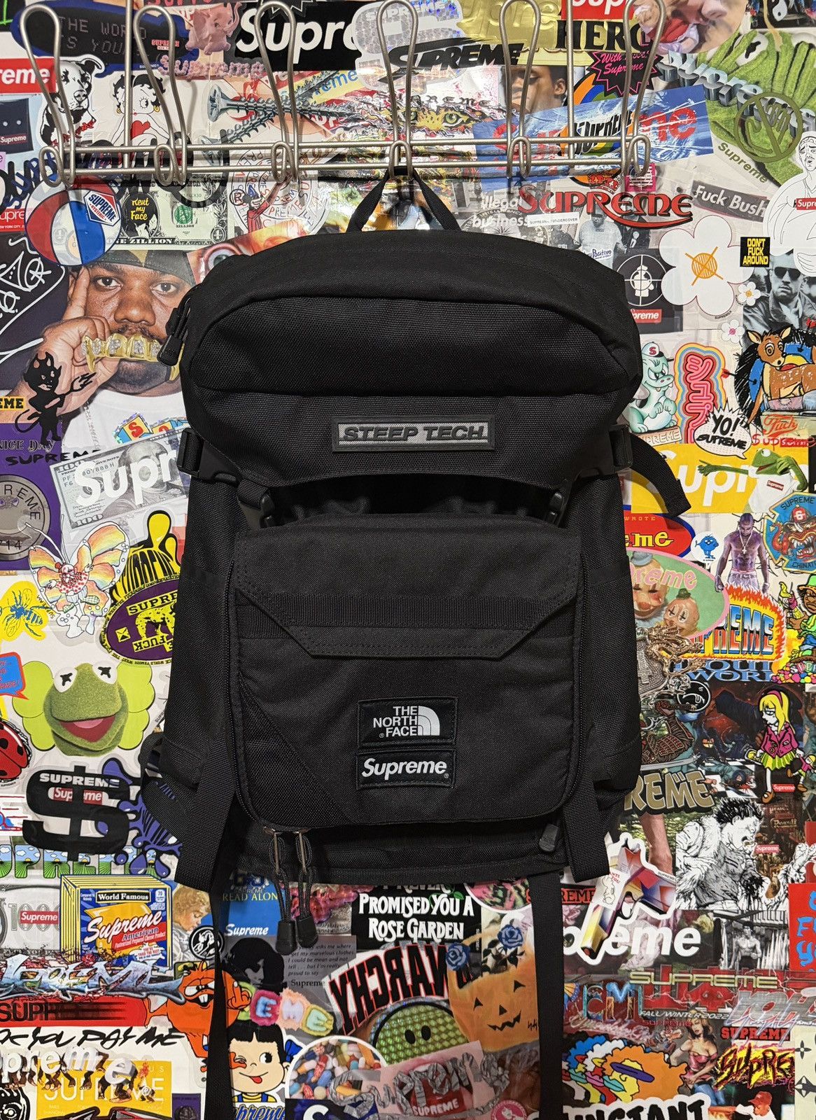 Supreme Supreme Backpack SS17 Reflective Black | Grailed