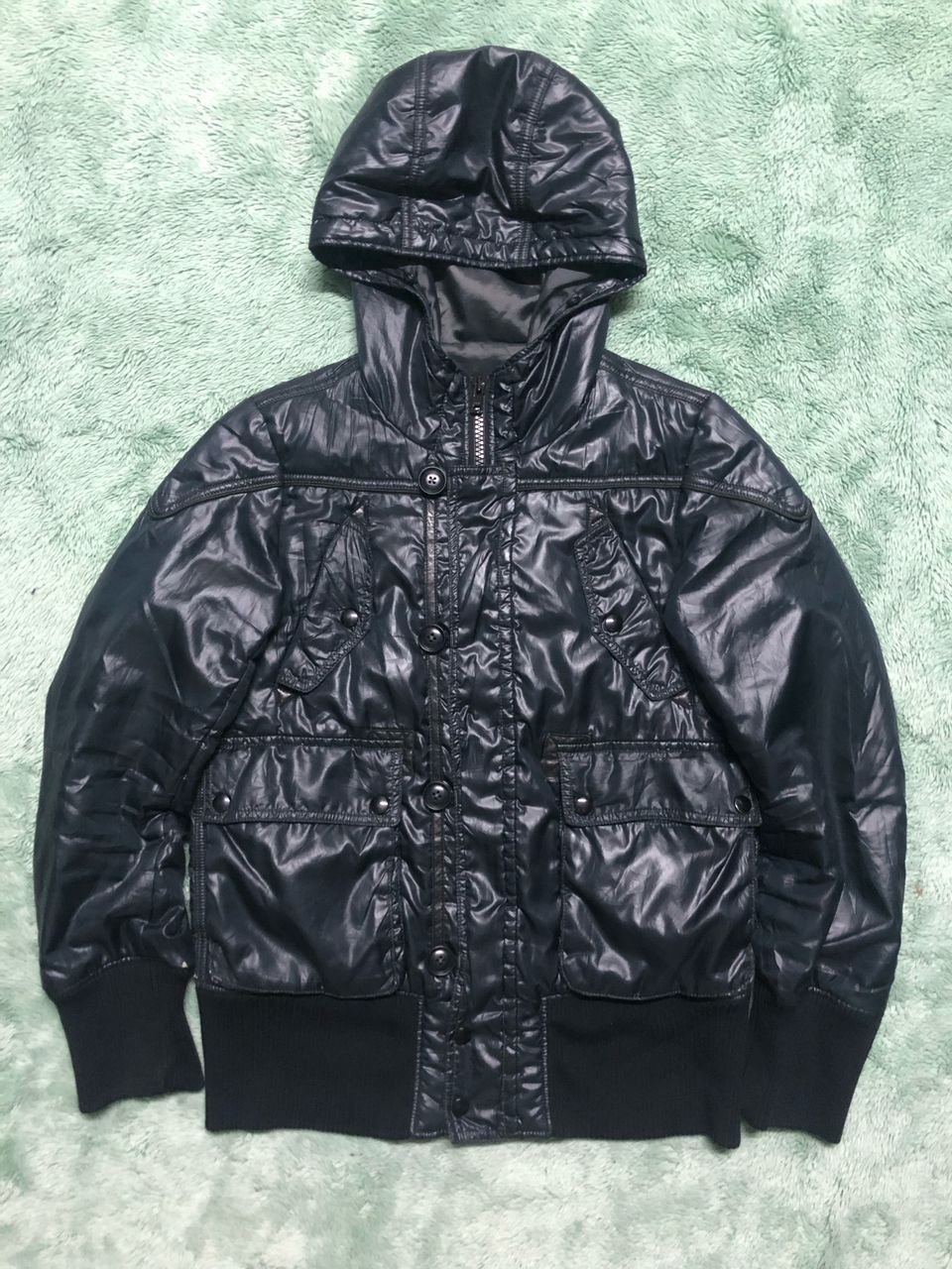 If Six Was Nine JAPANESE BRAND PAWNS IN THE GAME LIGHT PUFFER JACKET HOODIE Size US M / EU 48-50 / 2 - 1 Thumbnail