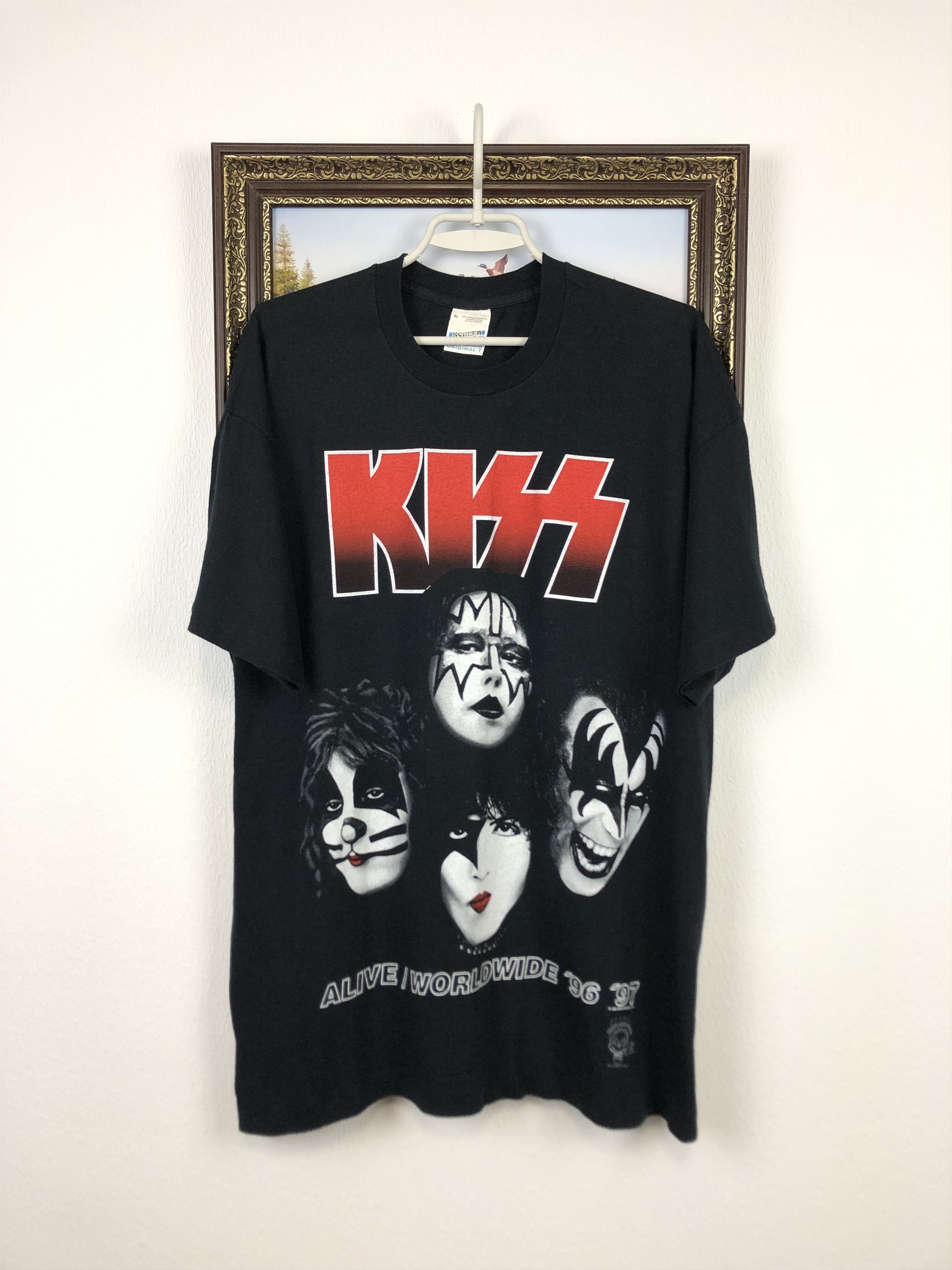 Band Tees Vintage Kiss Worldwide 1996 Tour I Got The Best Shirt Tee Size US XL / EU 56 / 4 - 1 Thumbnail