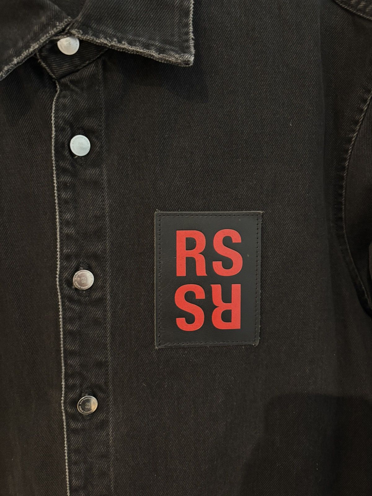 Raf Simons RAF SIMONS Logo Denim Shirt Size US M / EU 48-50 / 2 - 1 Thumbnail