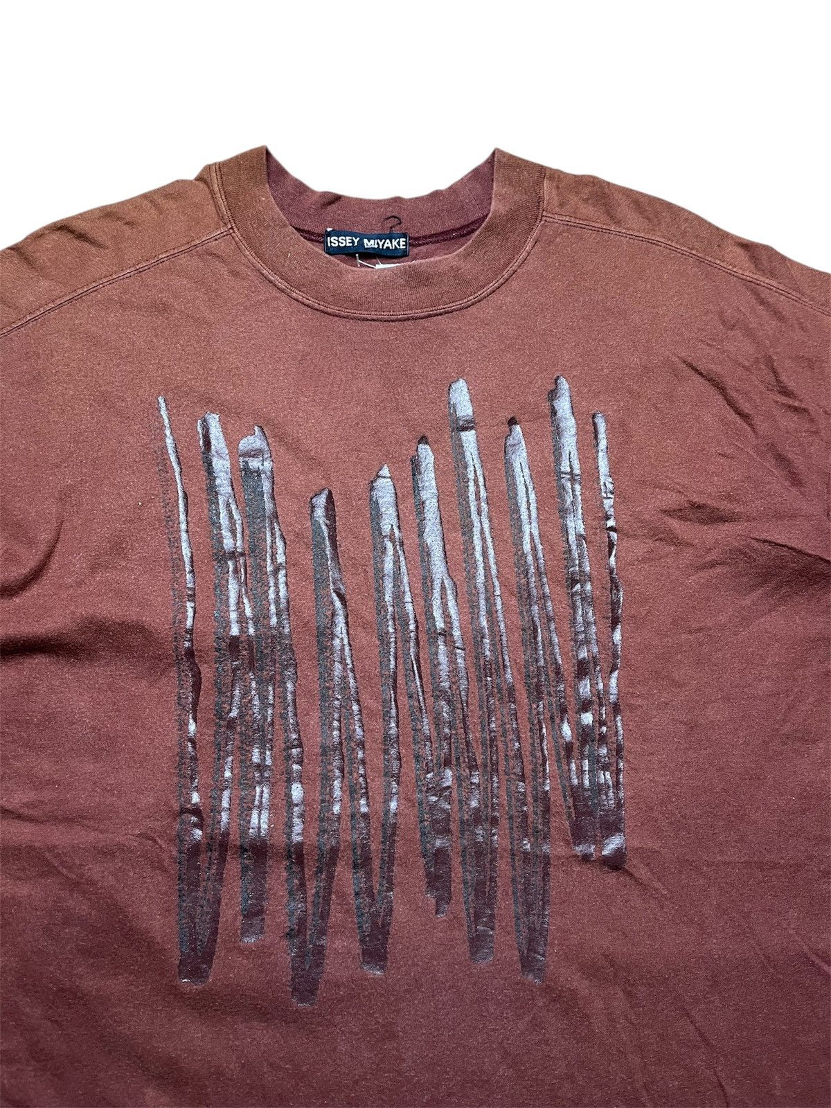Issey Miyake Vintage Issey Miyake brown t shirt Size US M / EU 48-50 / 2 - 3 Thumbnail