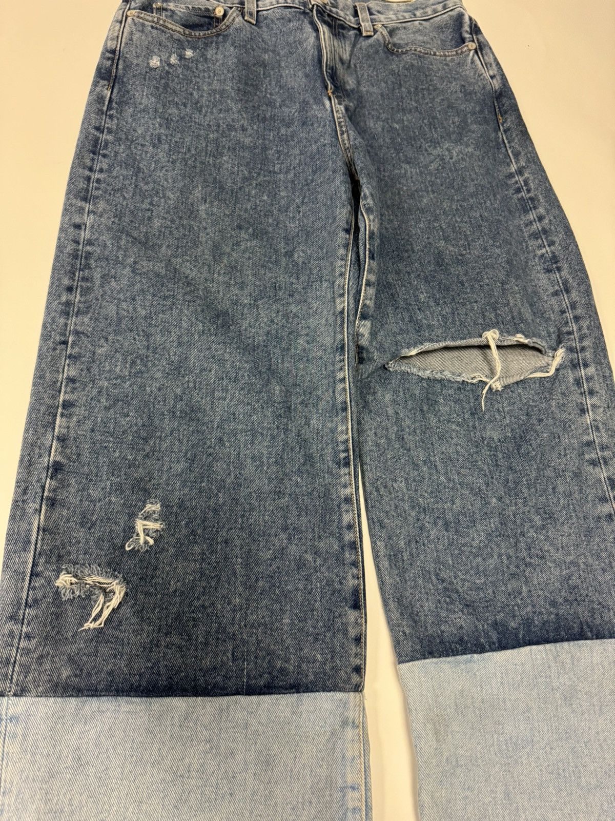Simon Miller Simon Miller Wide Leg Split Wash Denim Size US 30 / EU 46 - 4 Thumbnail