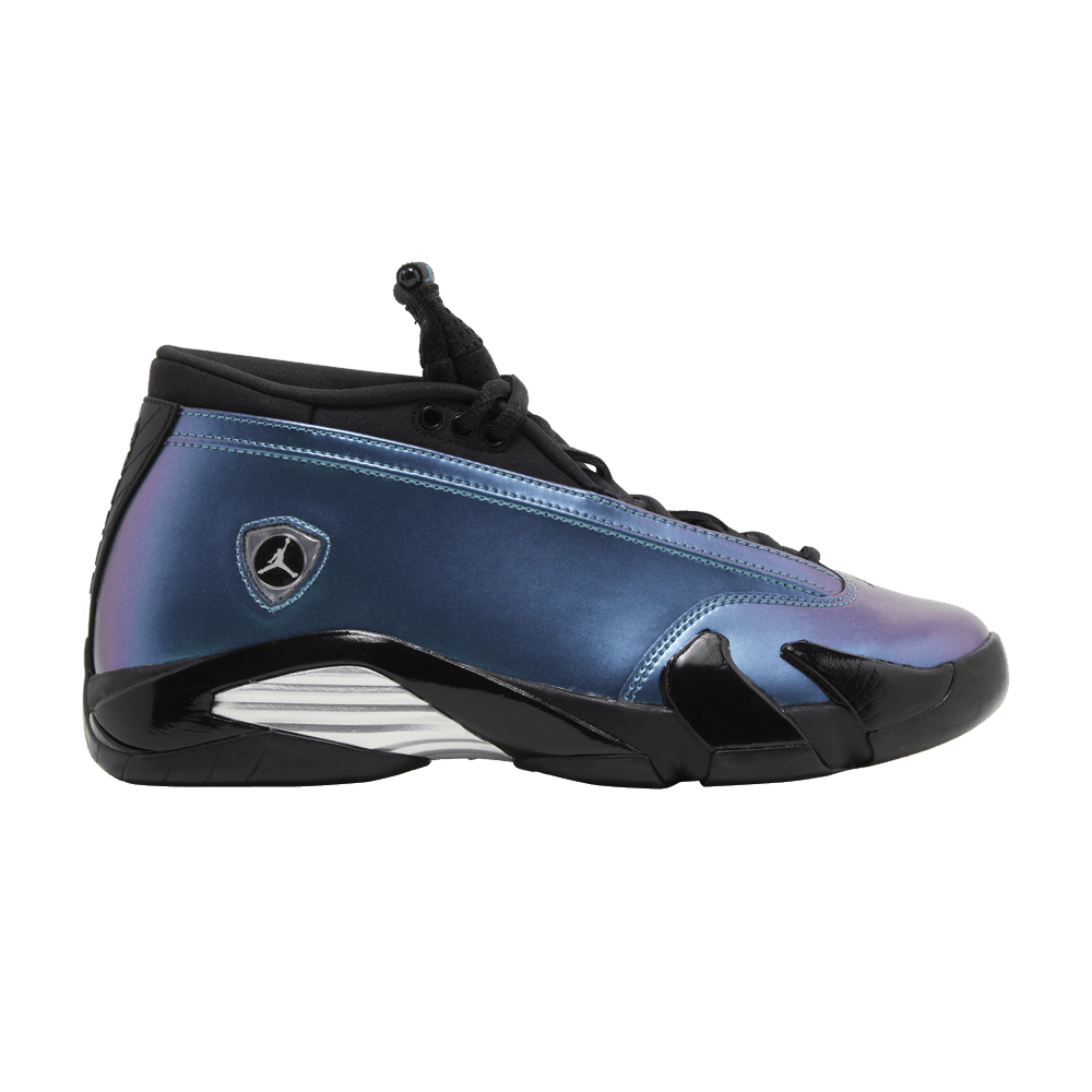 image of Wmns Air Jordan 14 Retro Low Love Letter Shoes in Teal, Women's (Size 8)
