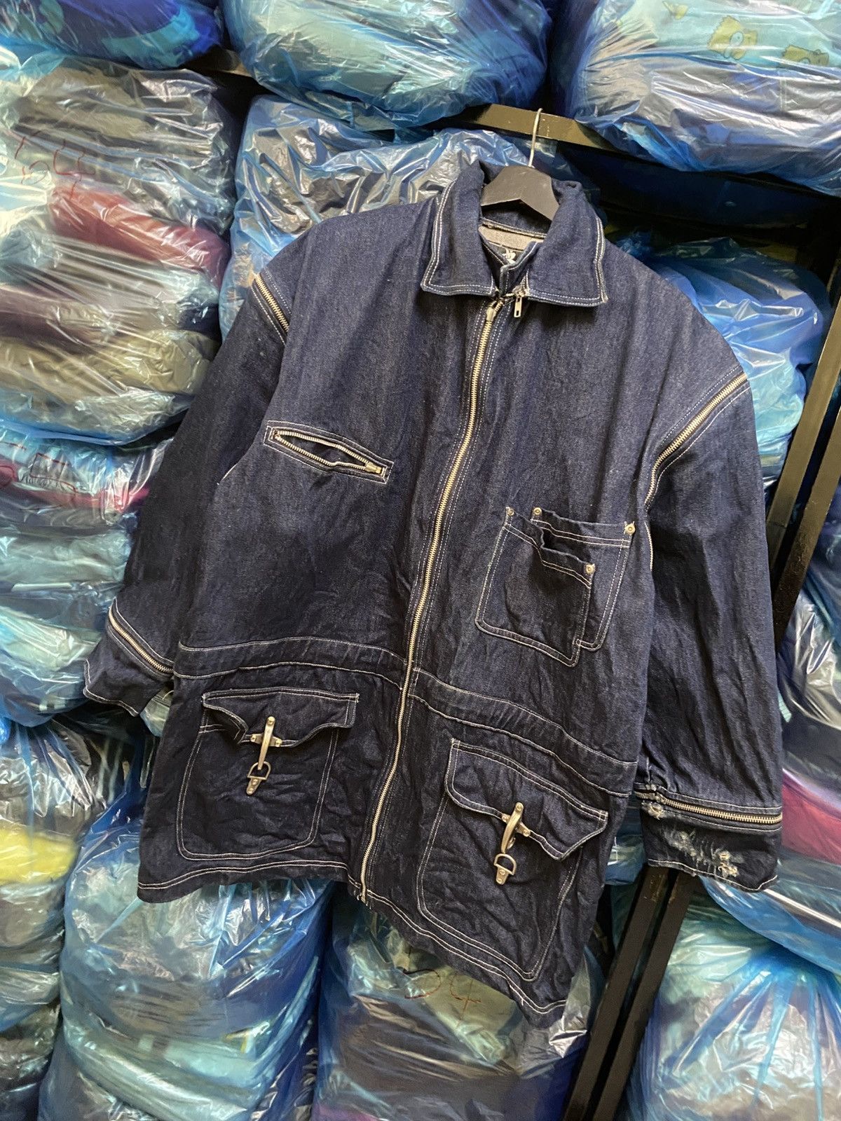 Other Vintage WADNA WEAR Denim Utility Jacket by Alicia Gwynn Size US M / EU 48-50 / 2 - 2 Thumbnail