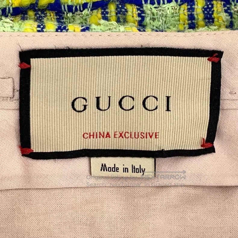 Gucci Gucci 23 light green plaid cotton casual woven tweed short Size 24" / US 00 / IT 34 - 5 Thumbnail