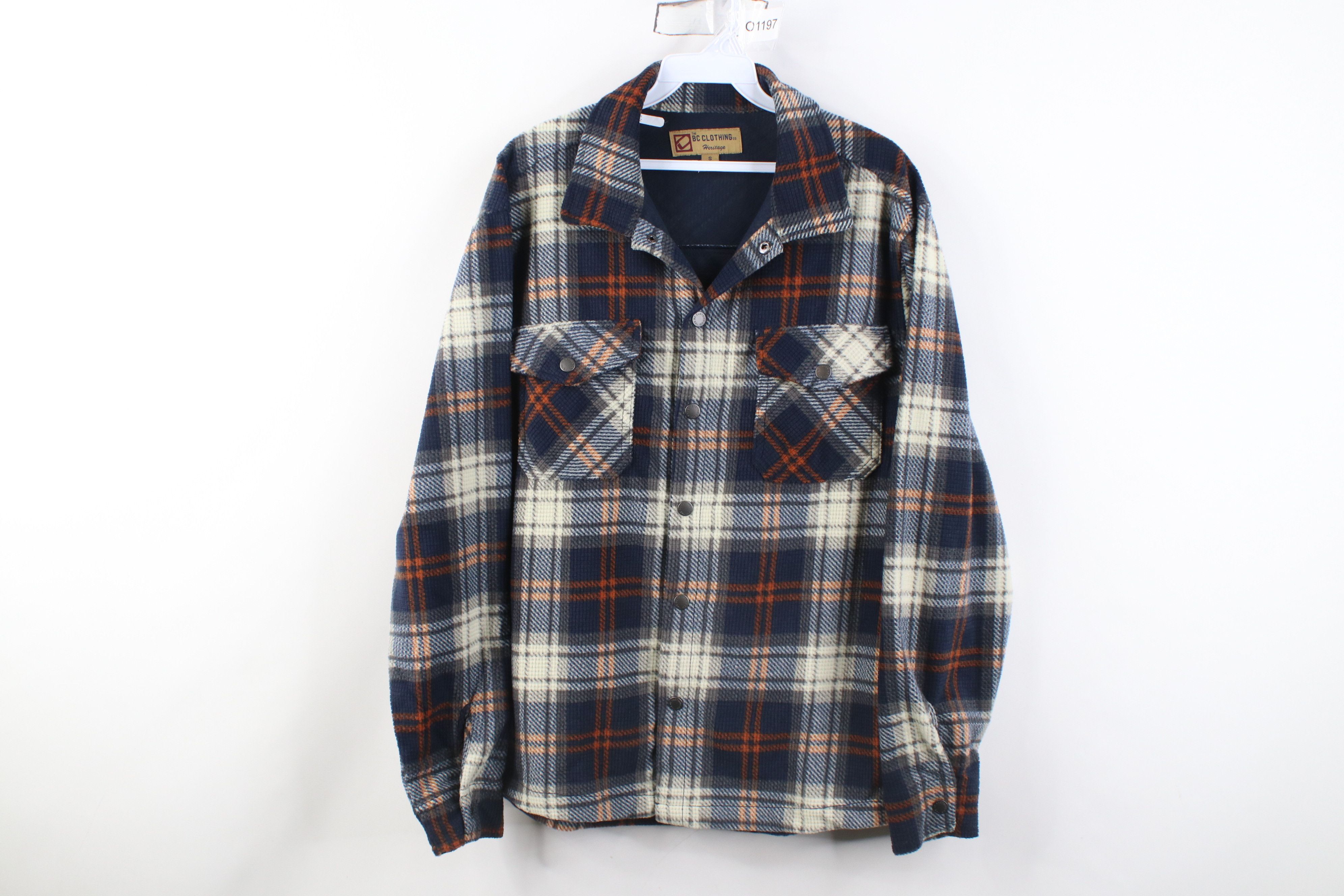 Vintage Vintage Y2K Streetwear Rockabilly Fleece Button Shirt Jacket Size US S / EU 44-46 / 1 - 1 Thumbnail