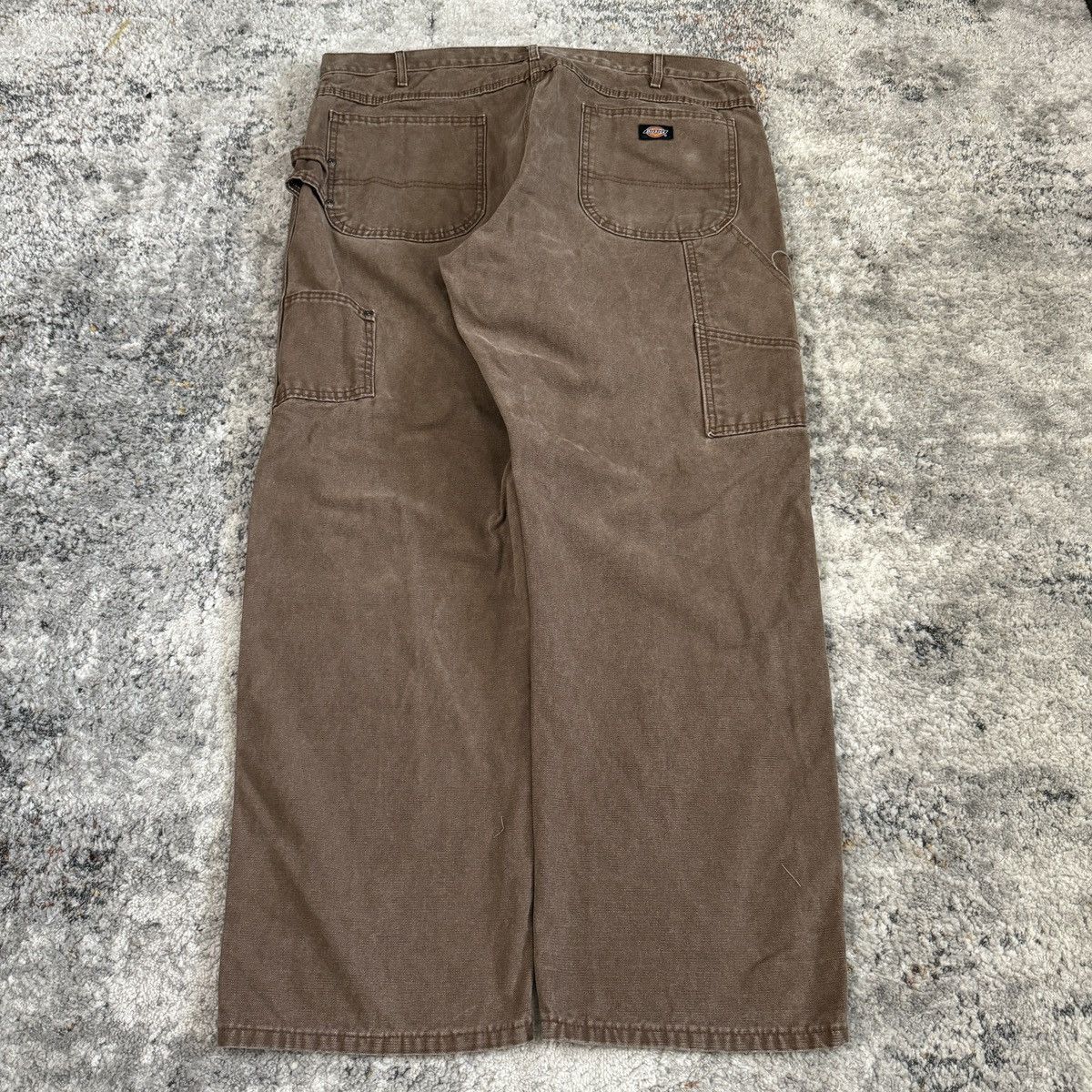 Dickies × StraightFaded × Vintage Vintage Y2K Dickies faded brown wide leg carpenter pants Size US 40 / EU 56 - 1 Thumbnail
