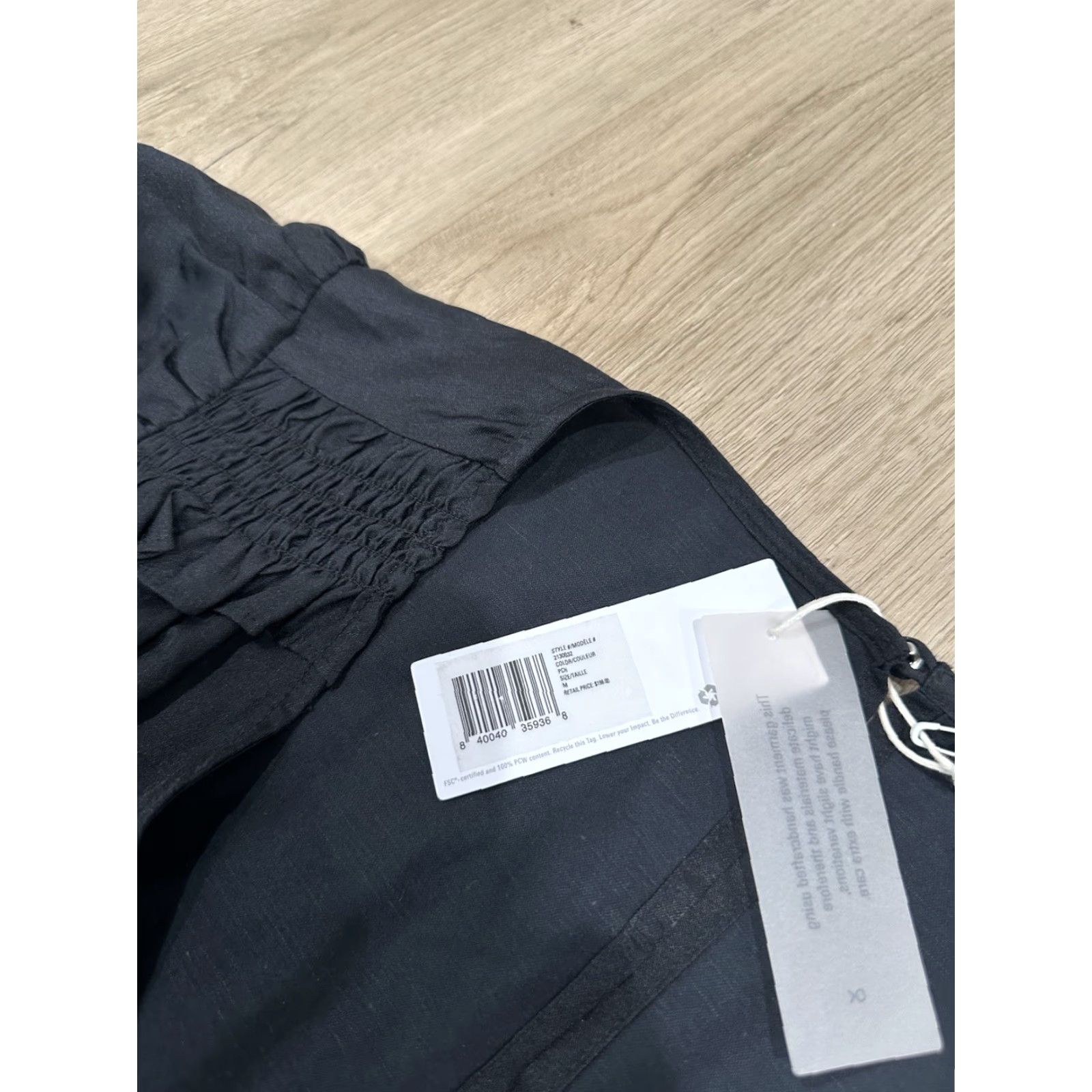 Outerknown NWT Outerknown City Lights Jumpsuit Silk Blend Black size Medium Size 32" / US 10 / IT 46 - 7 Thumbnail