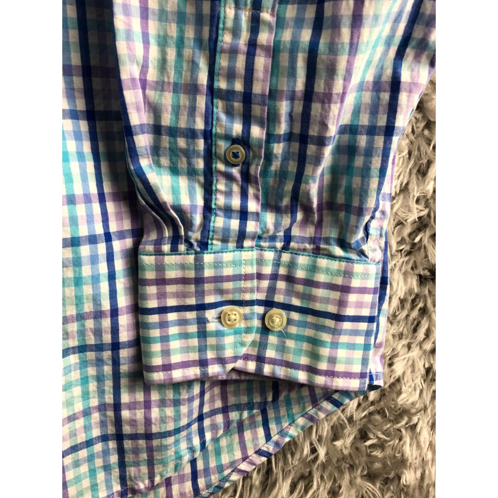Izod Izod Mens XL Button-Down Long Sleeve Collared Striped Multicolor Blue Shirt Size US XL / EU 56 / 4 - 4 Thumbnail