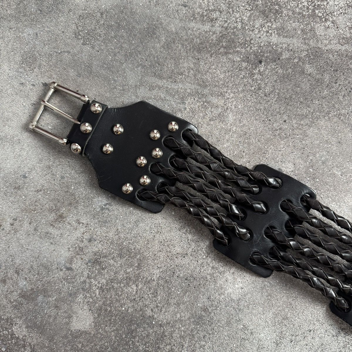 Hysteric Glamour Y2K Grunge Archive Vintage Real Leather Corset Waist Belt Size ONE SIZE - 6 Thumbnail